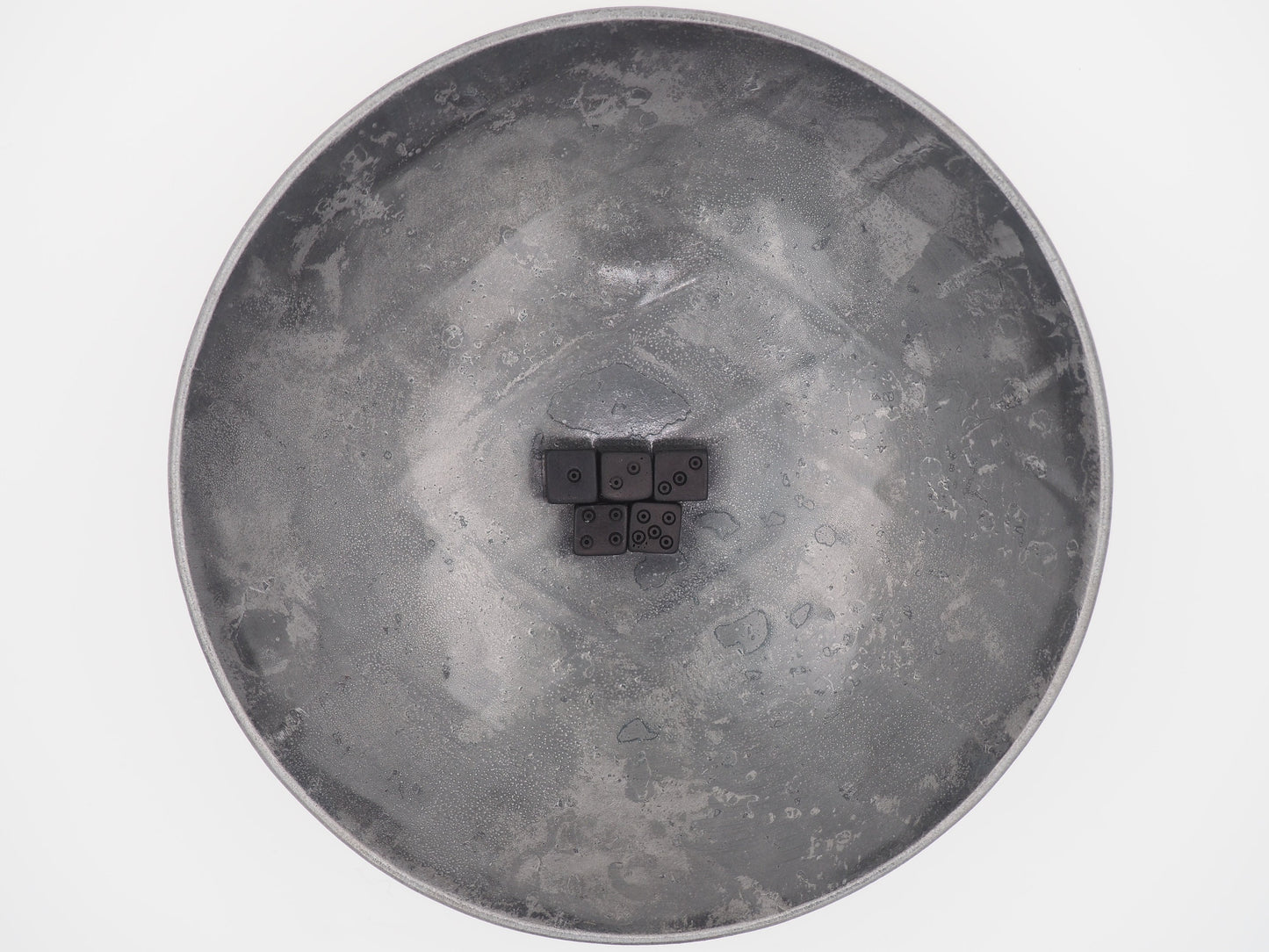 Hand-made Small Black Bone Dice Set Of 5 - D&D/MTG/RPG/TableTop Games - Egyptian/Romanesque/Viking/Medieval/Pagan Style