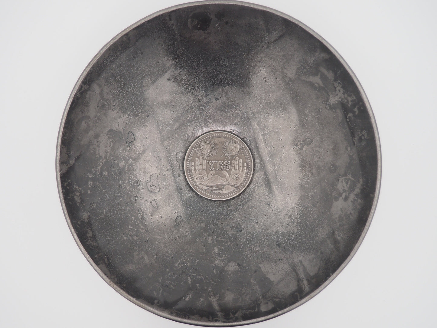 Silvered Skull Flip Gaming Chance Coin - Yes/No - Deaths Wing's RPG TCG D&D Token/Medal -MementoMori/Vanitas/Death/Freemasonry/Masonic