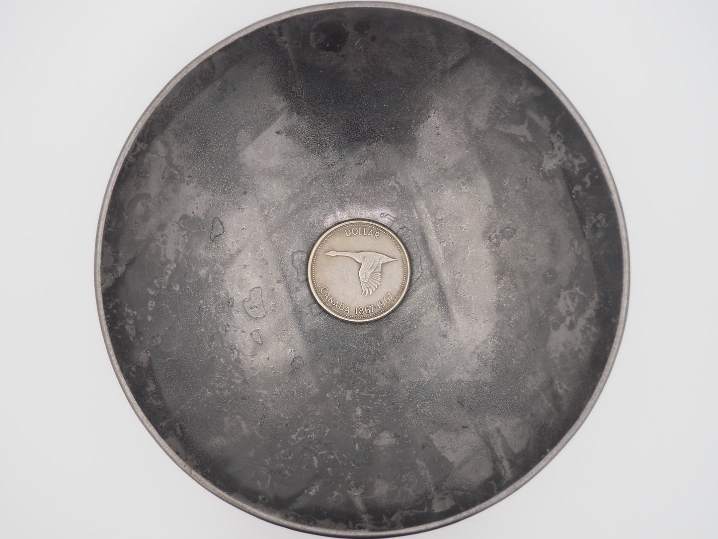 Hand Struck Canadian Dollar Skulled Queen & Goose/Vanitas/MementoMori/Death/.999 Silver Plated Replica Coin/Token/Medal