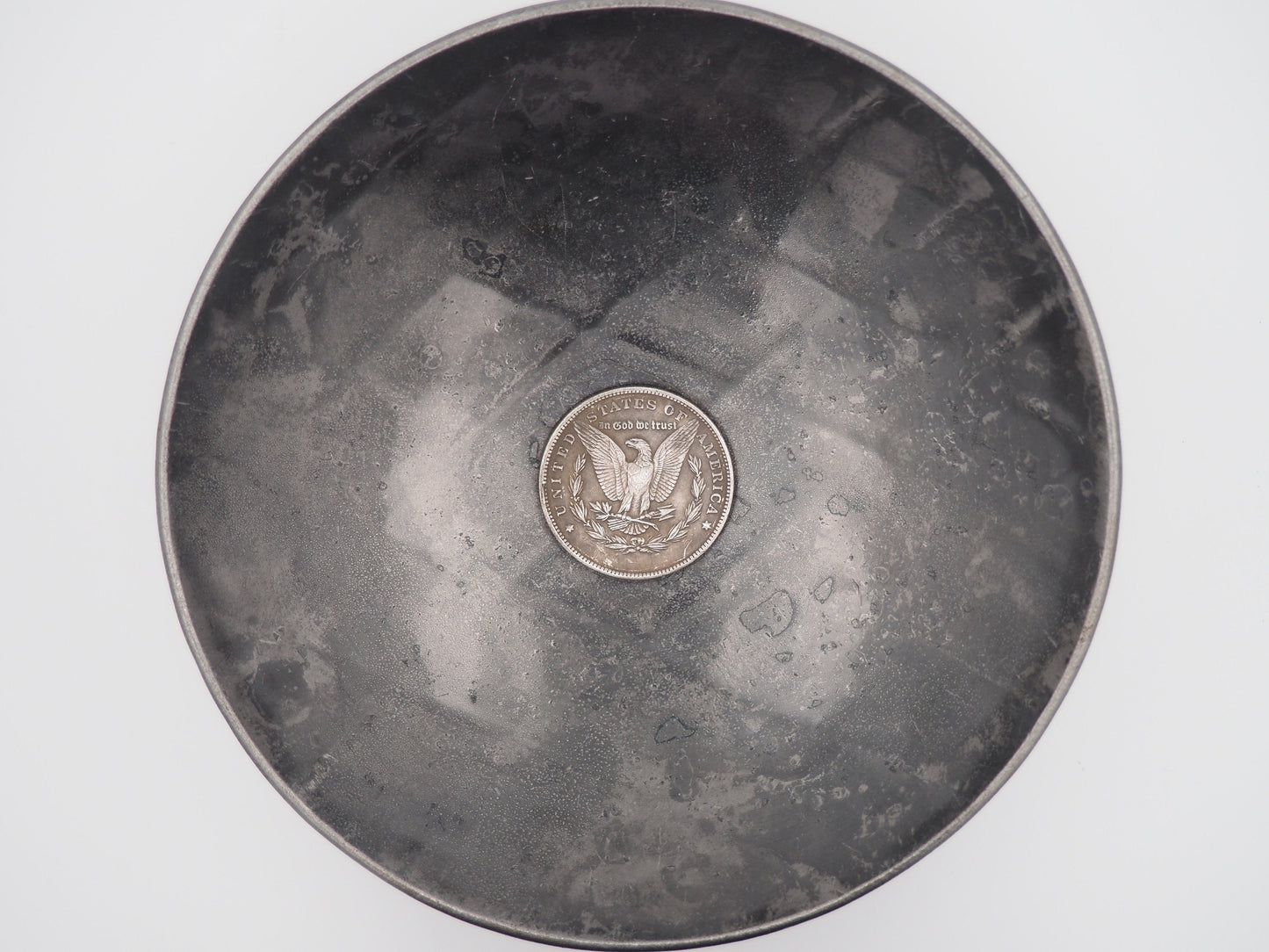 Hand Struck Morgan Silver Dollar Carved Wolf - Native/Nature/Twilight/Wolves/Werwolf .999 Silver Plated Replica Coin/Token/Medal