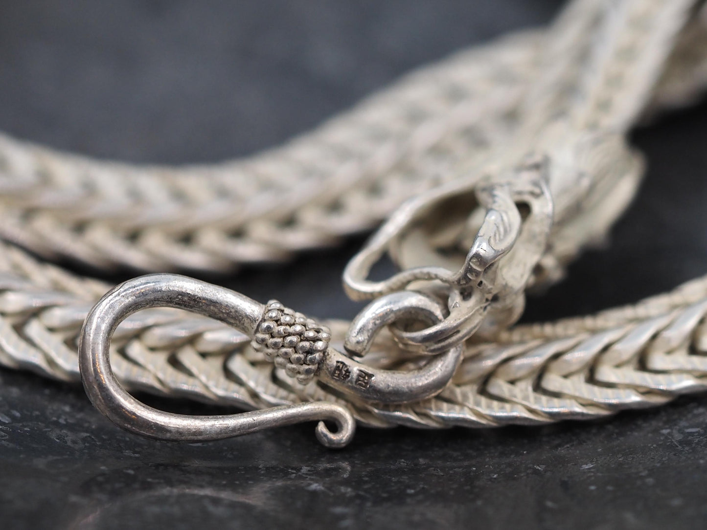 Original Dragon Serpent Design, Monster Silver Necklace - A Fine Moving Hand Forged, Ancient Gift For Him Or Her - Silver Covered