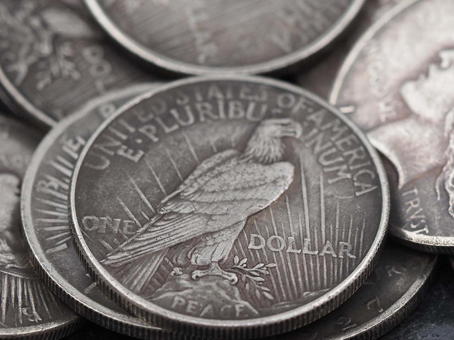 Bulk Collection - 25 Peace Dollar Token/Coin/Metal Blanks - For Hobo Engraving & Carving - .999 Plated Replica Curio's - Crafts/Hobby