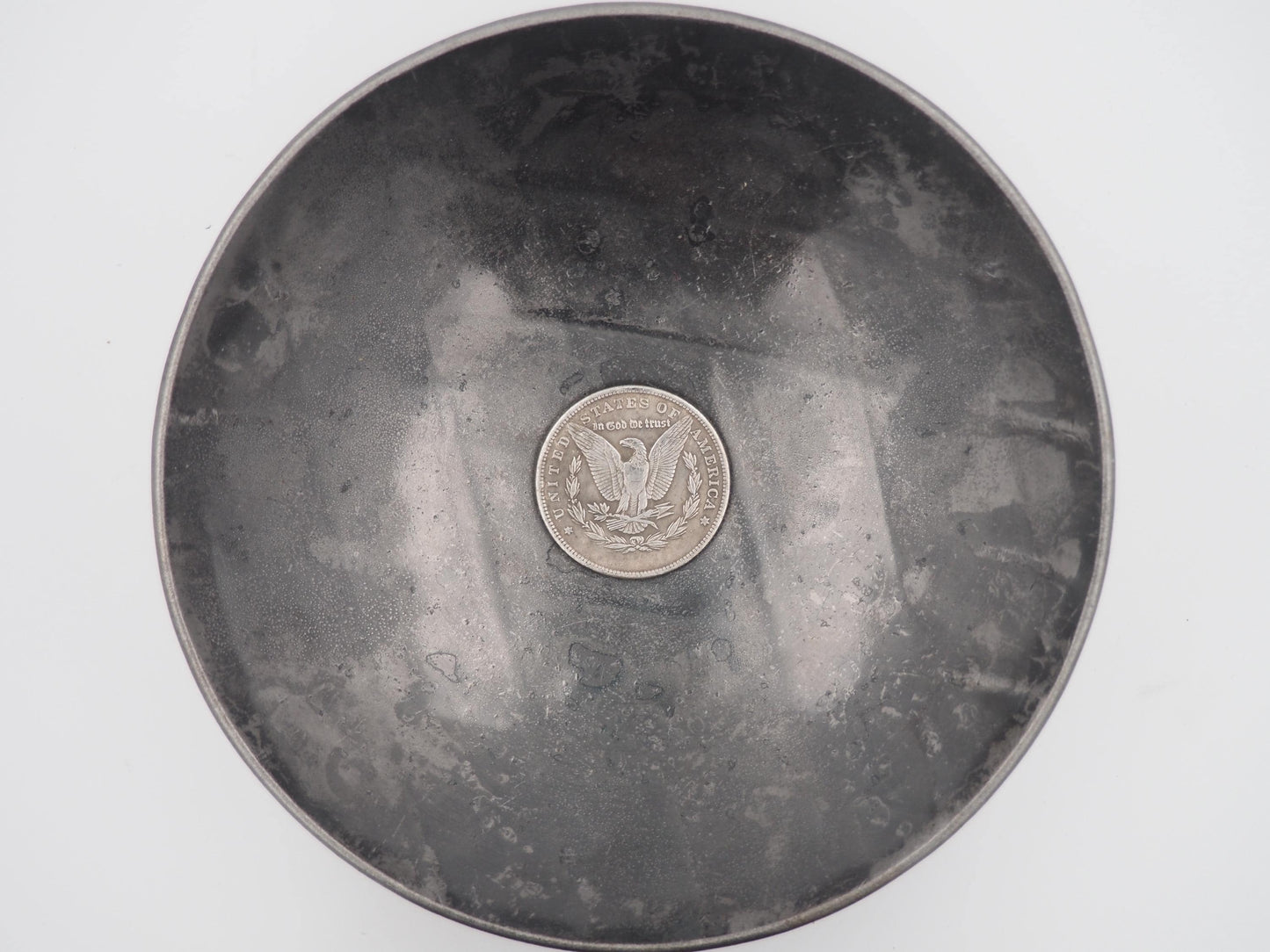 Hand Struck Morgan Dollar - Skulled Spider - MementoMori/Death .999 Silver Plated Replica Coin/Token/Medal
