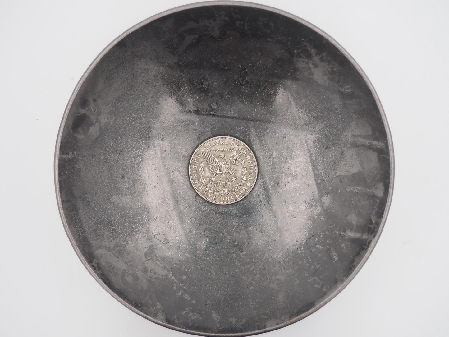 Hand Struck Morgan Dollar - The White Knight Conquer Horseman Of The Apocalypse - MementoMori/Death .999 Silver Plated Replica Coin/Token