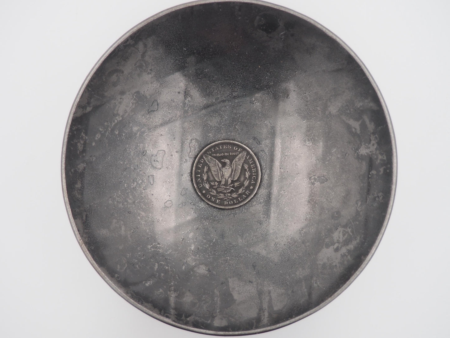 Hand Struck Morgan Silver Dollar Carved Tyrannosaurus Rex (T-Rex) Dinosaur .999 Silver Plated Replica Coin/Token/Medal
