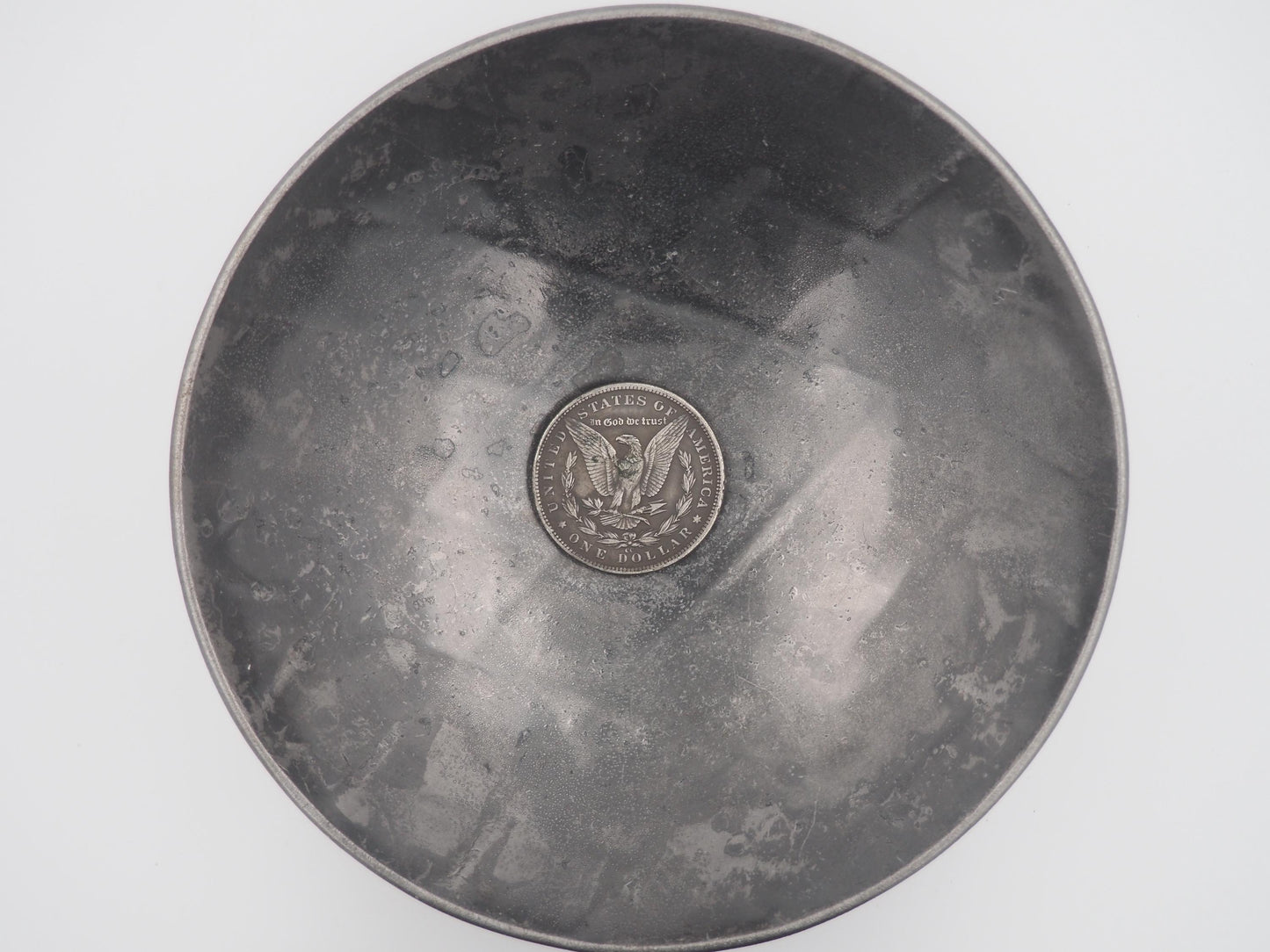 Hand Struck Undead Smoking Gun Outlaw Wild Wild West - U.S.A. Morgan Dollar .999 Plated Replica Coin/Token For A Cabinet Of Curiosities