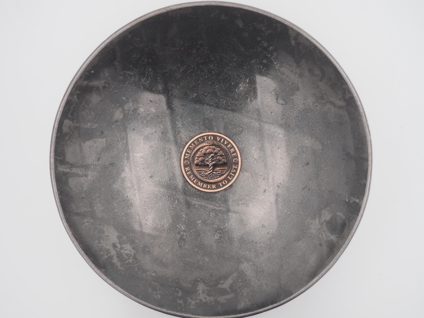 Hand Struck Metal Relief Memento Mori Serpents Through Skull Medallion -Skeleton/Vanitas/Death/Gothic/Medal/Collectors Coin - Aged Bronze