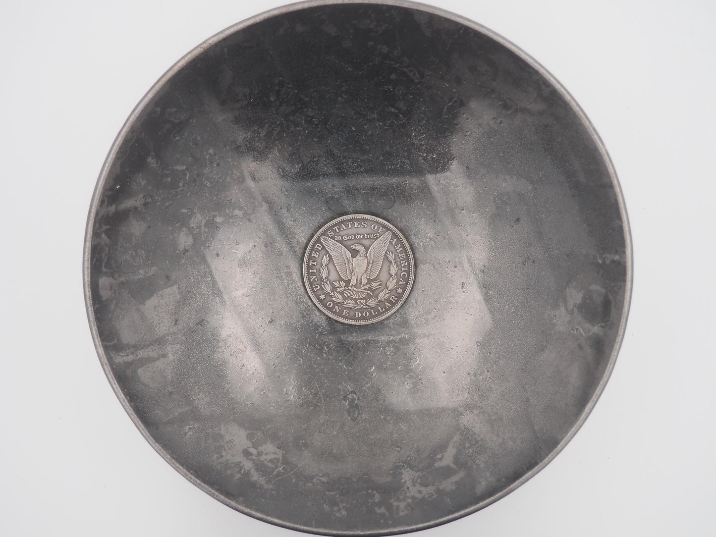 Hand Struck Morgan Silver Dollar - Witches Flying Around Lucifer - D&D, RPG, MTG Gaming Coin/Token/Medal