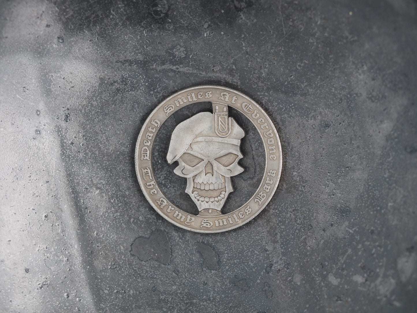 Cut S.A.S. Commando Skull Morgan Hobo Coin - Military/U.K./U.S.A./Army/Veteran/Solider/Remembrance/Icon – Collectible, Counter Or Pendant