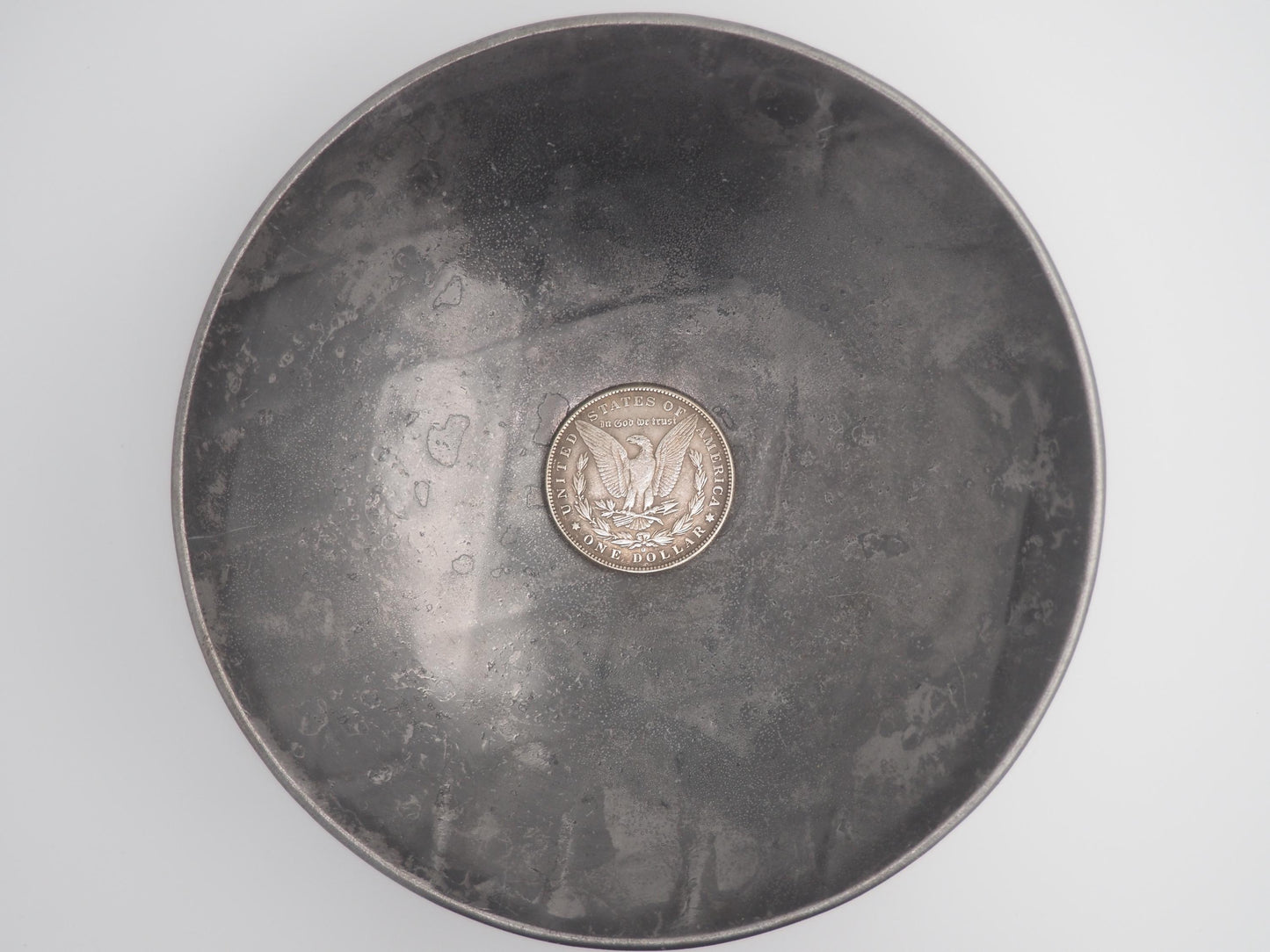 Hand Struck Morgan Skulled Morgan Face Coin .999 Silver Plated Replica Coin/Token/Medal