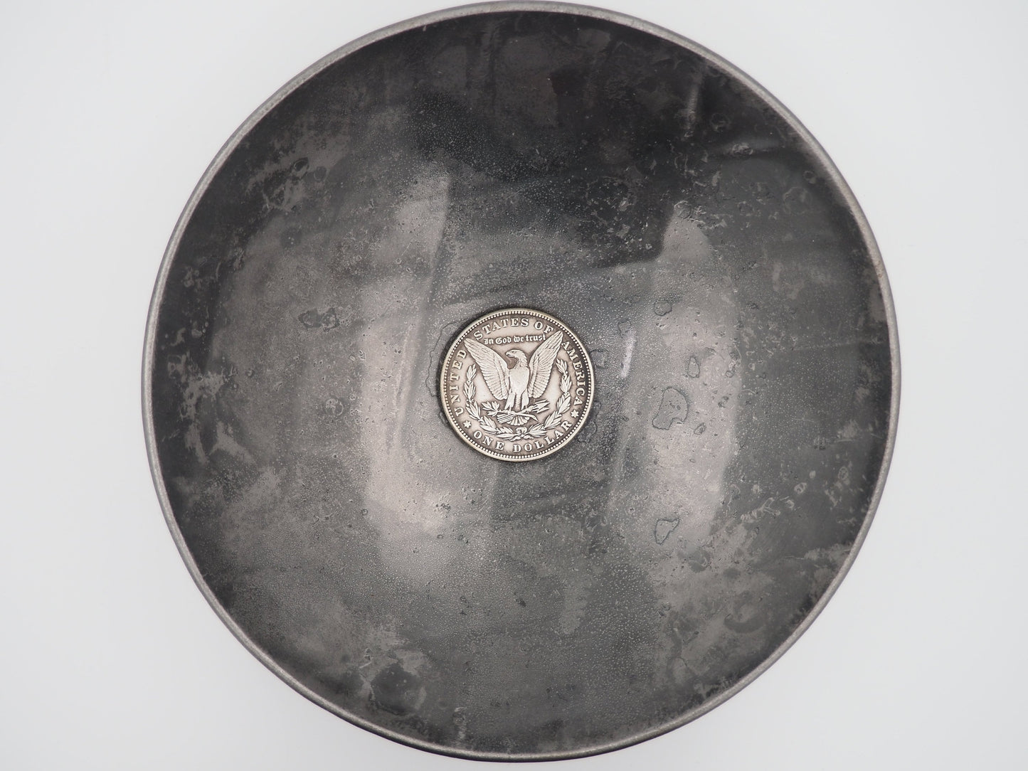 Hand Struck Aztec Myan Skull - U.S.A. Morgan Dollar .999 Plated Replica Coin/Token For A Cabinet Of Curiosities