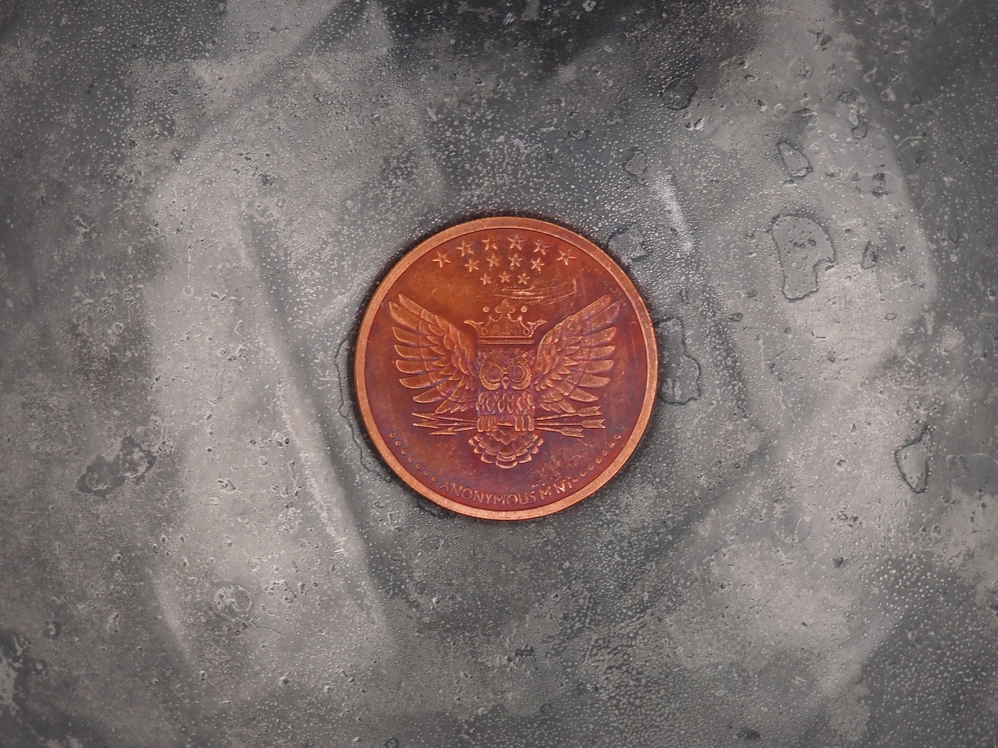 Hand Struck Memento Mori Plague Token - Skull/Vanitas/Death/Medal Antique Copper Finished Unique Collectors Coin