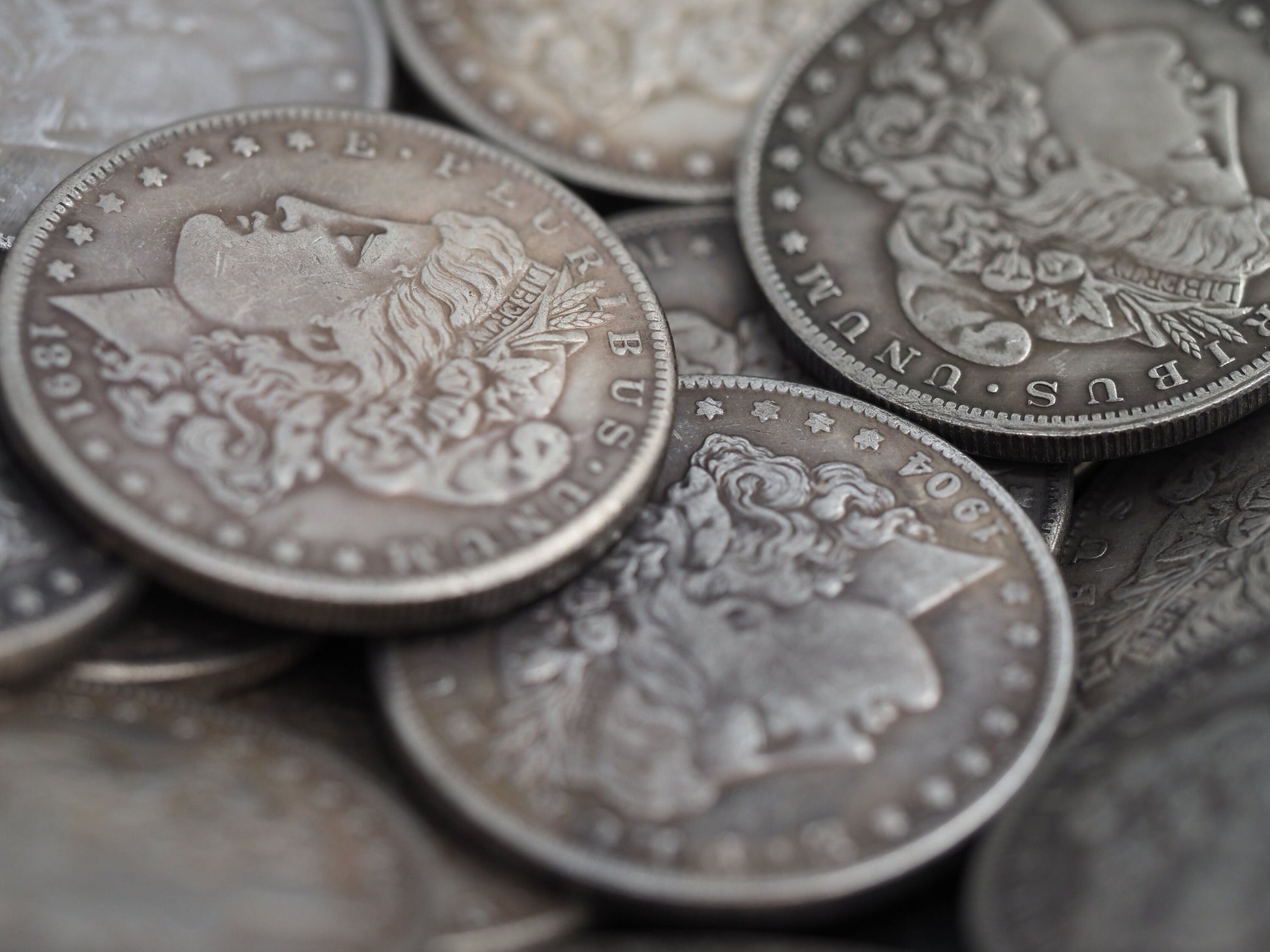 Bulk Collection - 96 Morgan Dollar Token/Coin/Metal Blanks - For Hobo Engraving & Carving - .999 Plated Replica Curio's - Crafts/Hobby