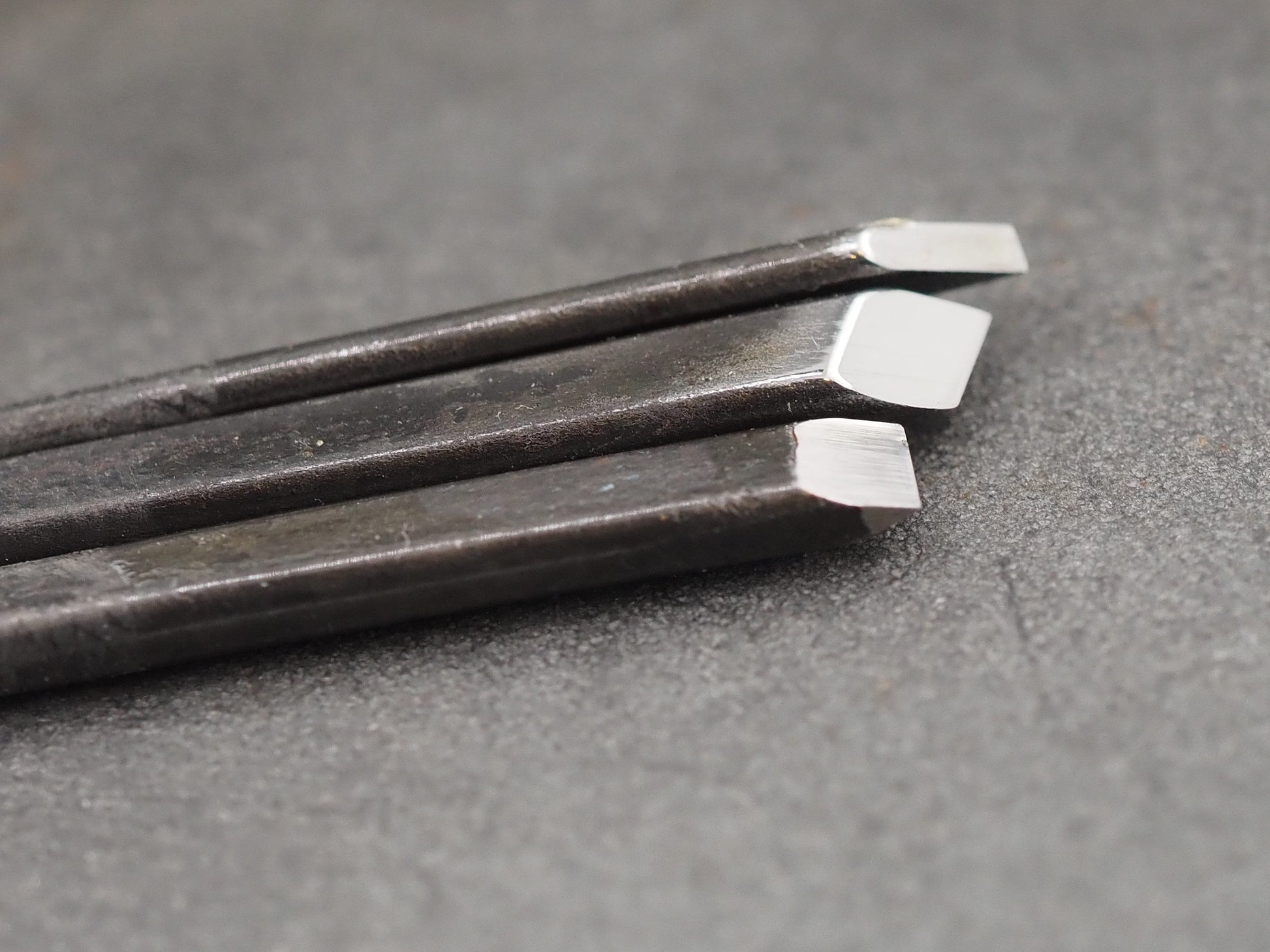 Set Of 3 High-Grade Steel Chasing Chisel Cutting Tools - Leather Working, Stone, Metal Hobo Coin Carving, Blacksmithing & Engraving