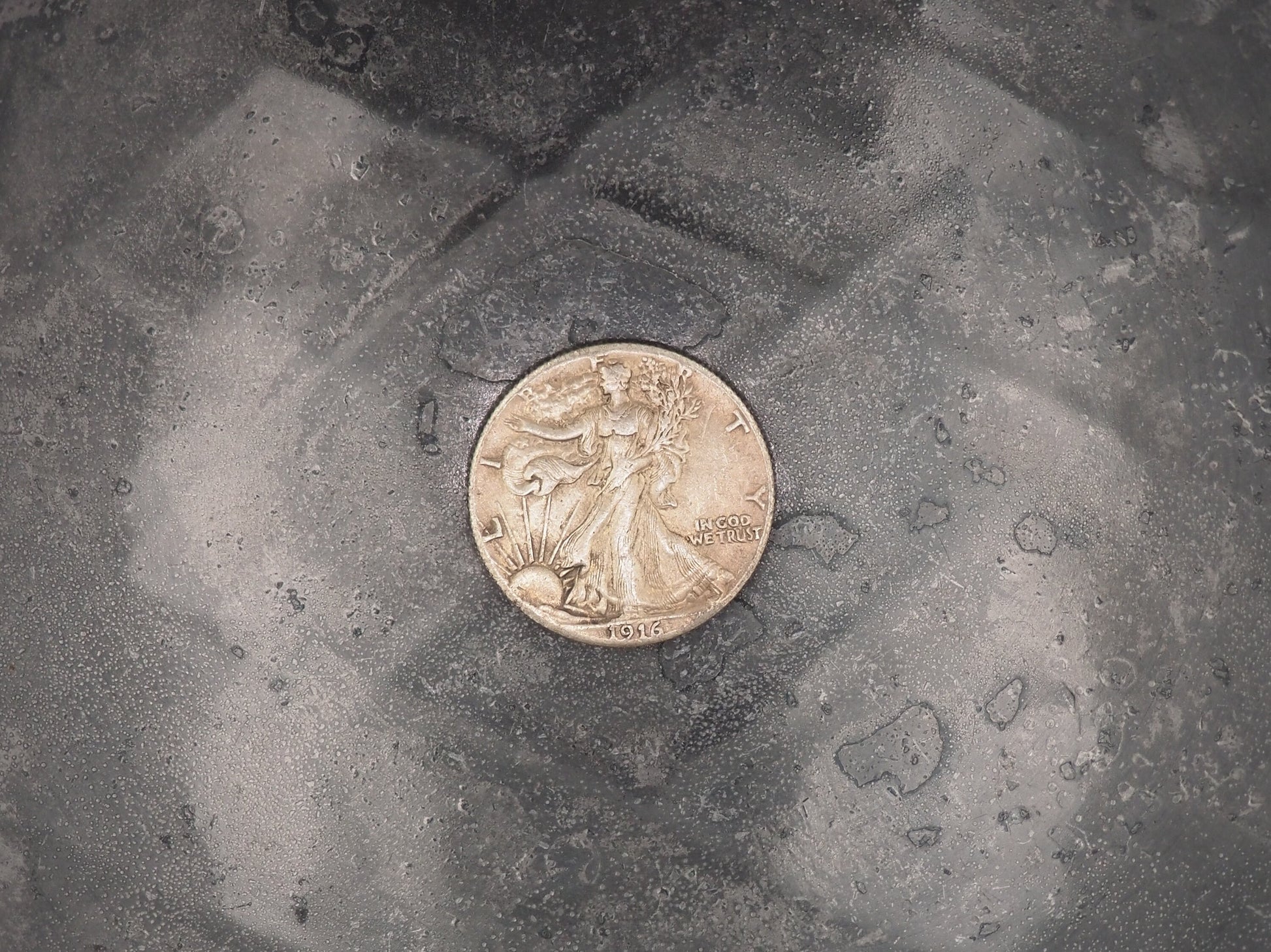 Hand Struck Half Dollar Carved/Hobo/Skeleton Eagle/Vanitas/MementoMori/Death .999 Silver Plated Replica Coin/Token/Medal