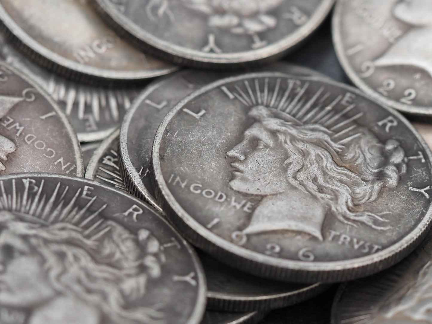 Bulk Collection - 75 Peace Dollar Token/Coin/Metal Blanks - For Hobo Engraving & Carving - .999 Plated Replica Curio's - Crafts/Hobby