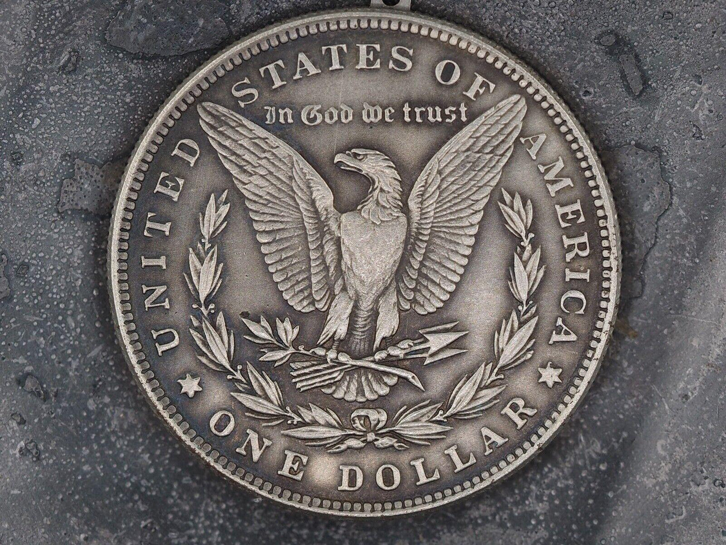 Unique Mechanical Morgan Dollar Memento Mori Vanitas/Of Masked Skull Lady .999 Silver Plated Replica Coin With Mechanism Movement
