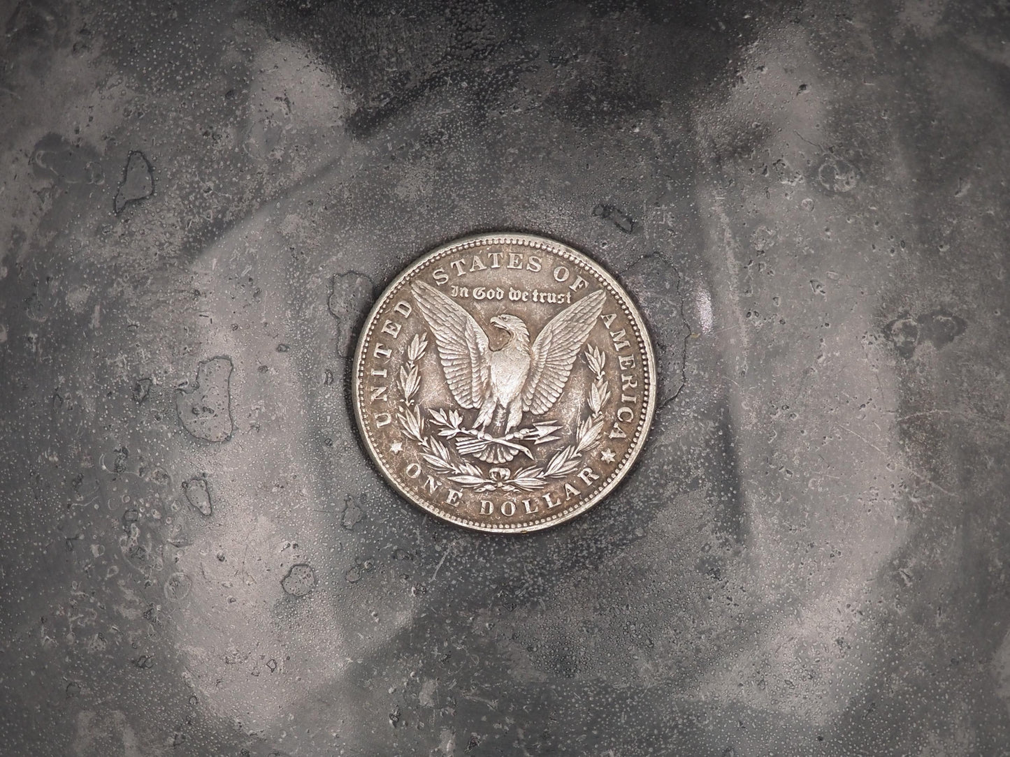 Hand Struck Morgan Dollar - Rattle Snake & Skull/Vanitas/MementoMori/Death/Medusa/Gorgon .999 Silver Plated Replica Coin/Token/Medal