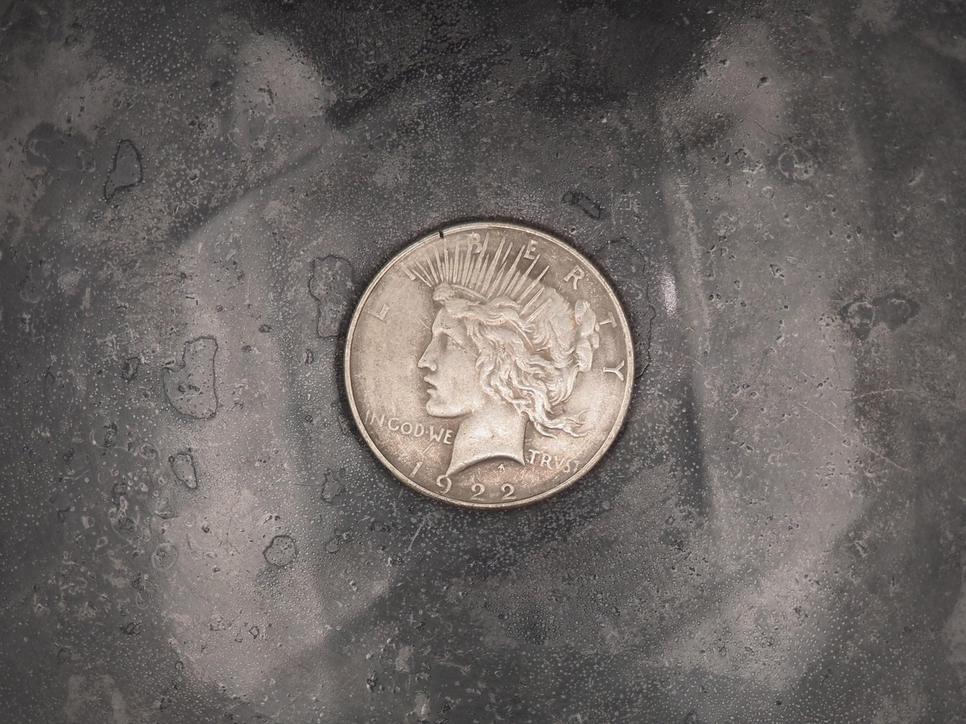 Hand Struck One Dollar No War Only Peace - Peace Dollar - Skeleton Hands & Civil War Rifle .999 Silver Plated Peace Dollar Coin/Token/Medal