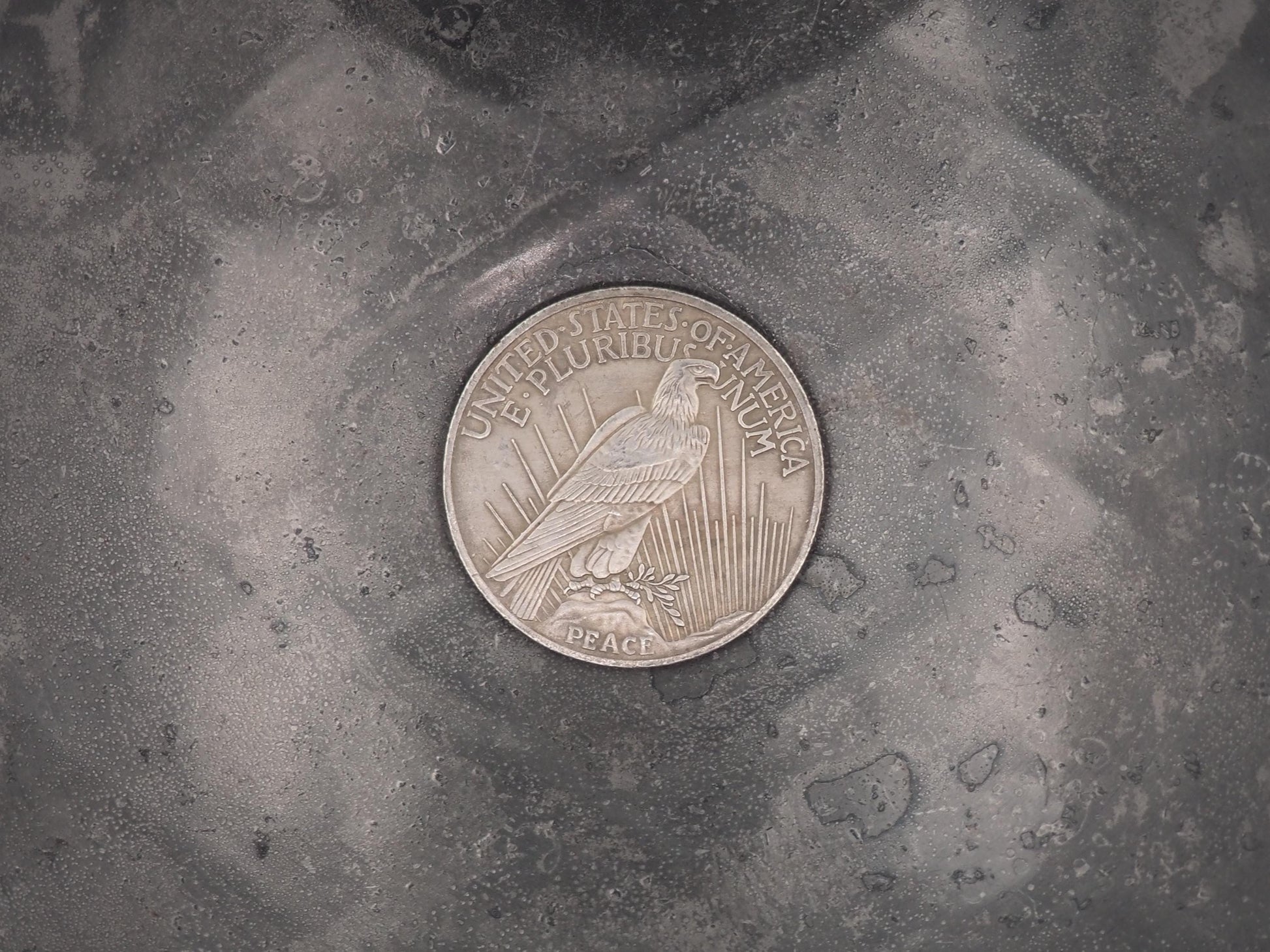 Hand Struck One Dollar Grim Reapers - Peace Dollar - Memento Mori Death Vanitas .999 Silver Plated Peace Dollar Coin/Token/Medal