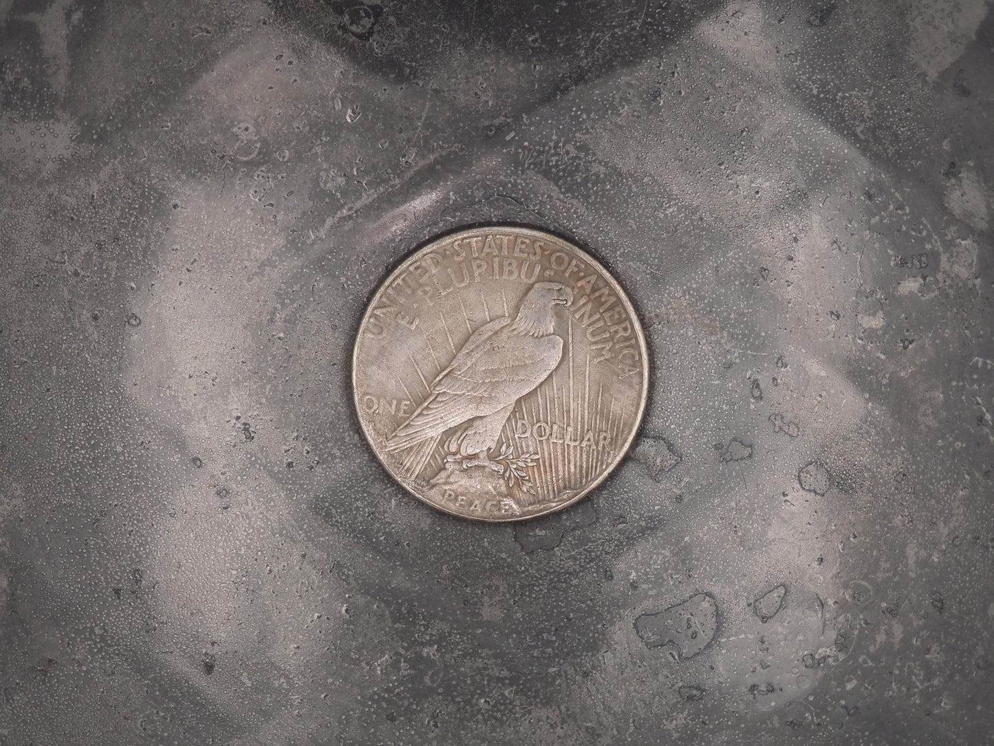 Hand Struck One Dollar Lady Skull - Peace Dollar - Tattoo Cool Memento Mori Death Vanitas .999 Silver Plated Peace Dollar Coin/Token/Medal