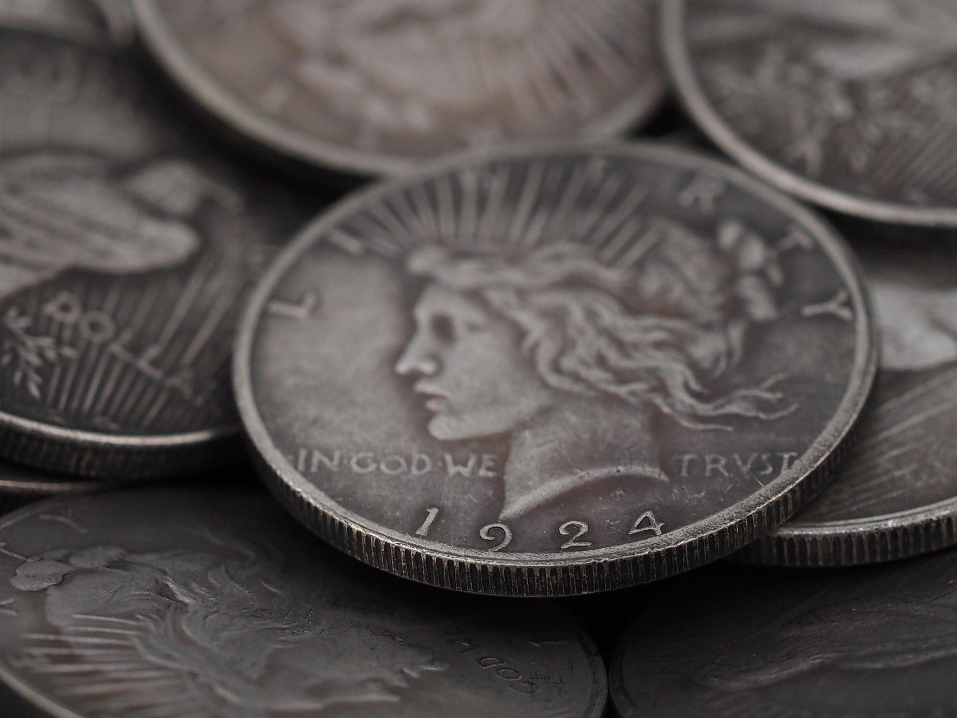 Bulk Collection - 75 Peace Dollar Token/Coin/Metal Blanks - For Hobo Engraving & Carving - .999 Plated Replica Curio's - Crafts/Hobby