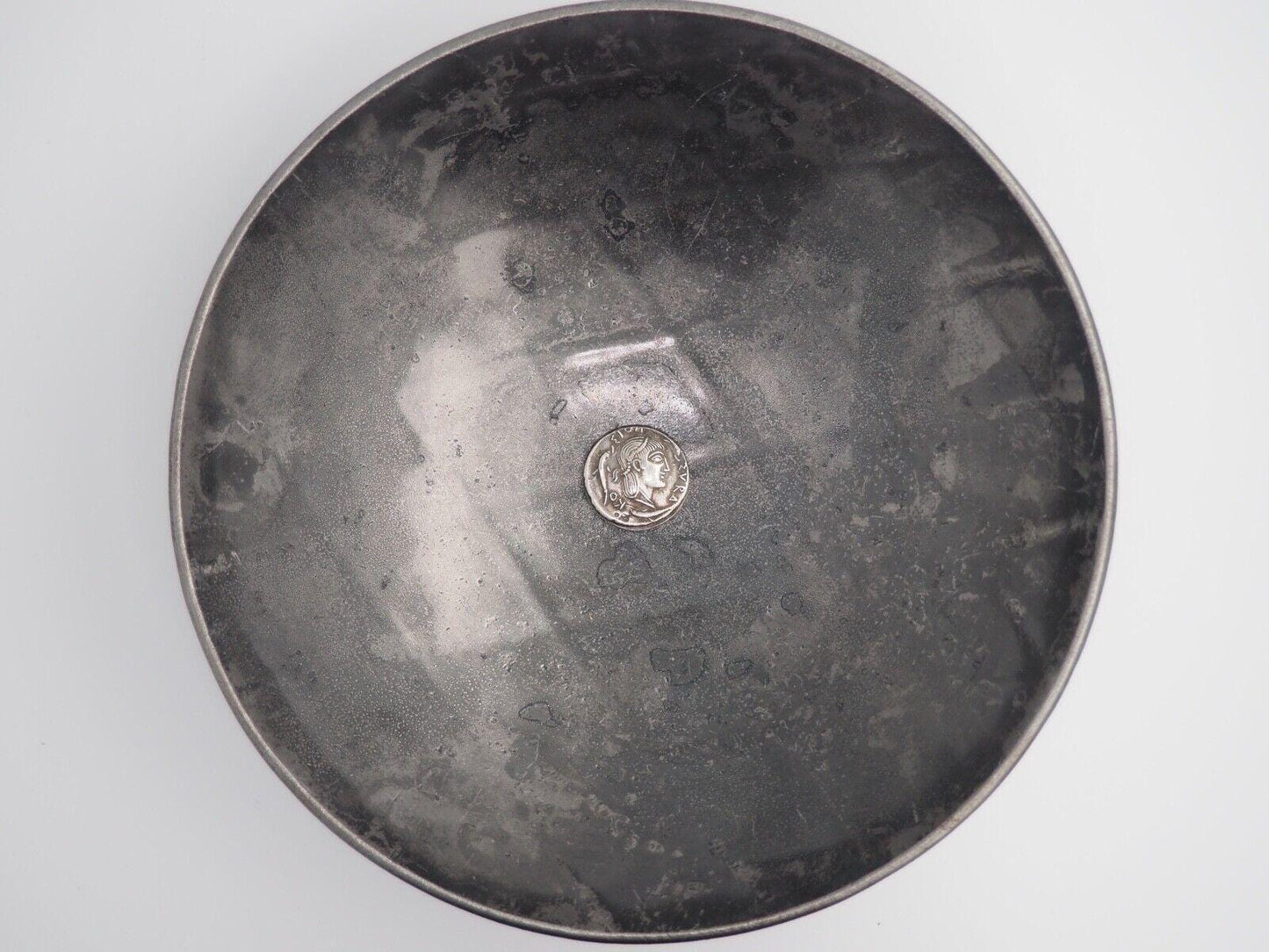 Replica of Ancient Greek Coin in Silver Plating - Great Collectable Or For RPG Gaming Counter - Grand Tour Type (O)