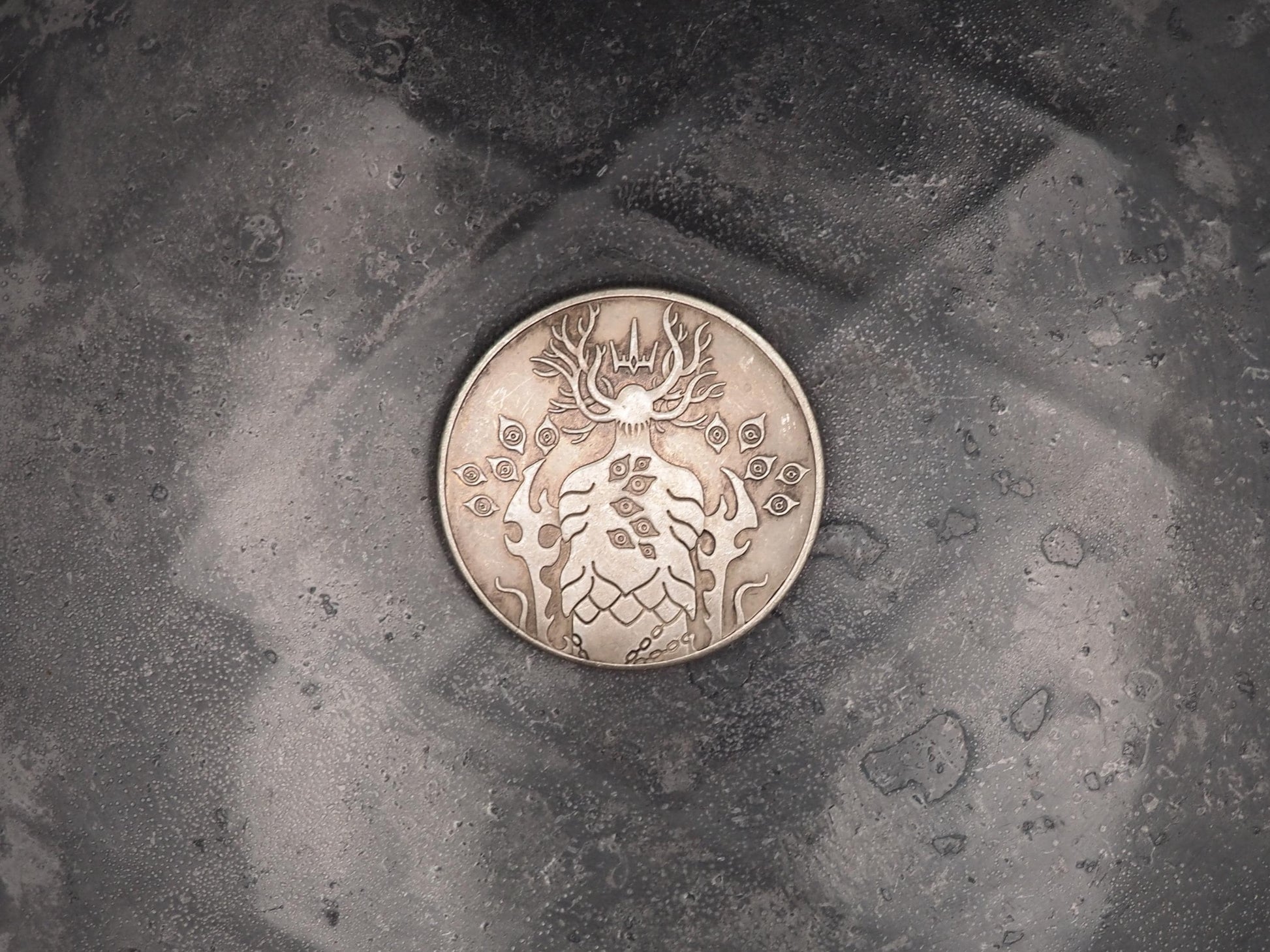Set Of 7 Dungeons And Dragons D&S RPG MTG Themed U.S.A. Morgan Dollar .999 Plated Coins/Token - Gaming, Dice, Board Counters/Set Pieces