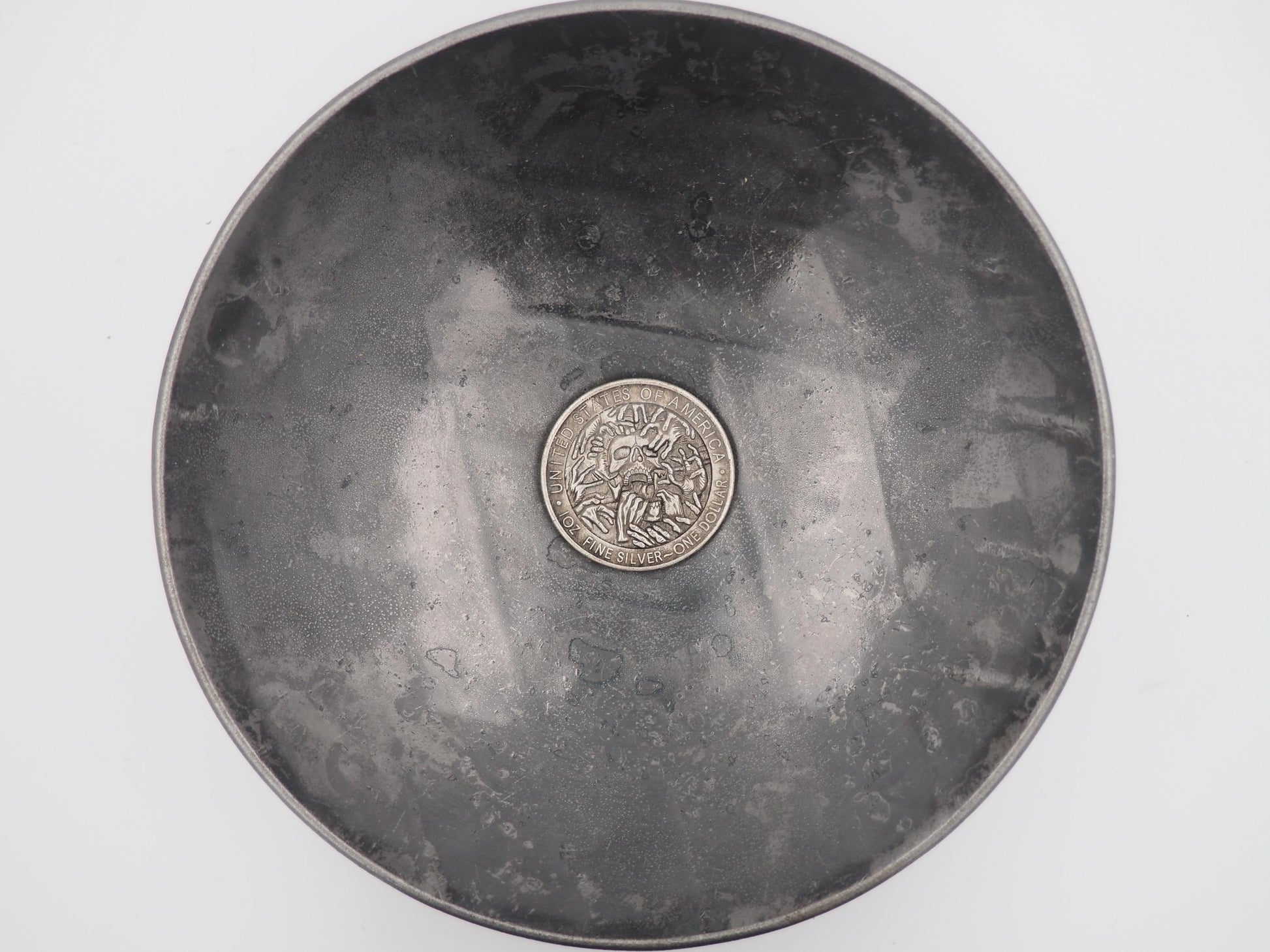 Hand Struck Morgan Silver Dollar Zombie Horde - MementoMori/Templar/Baphomet/God/Occult .999 Silver Plated Replica Coin/Token/Medal