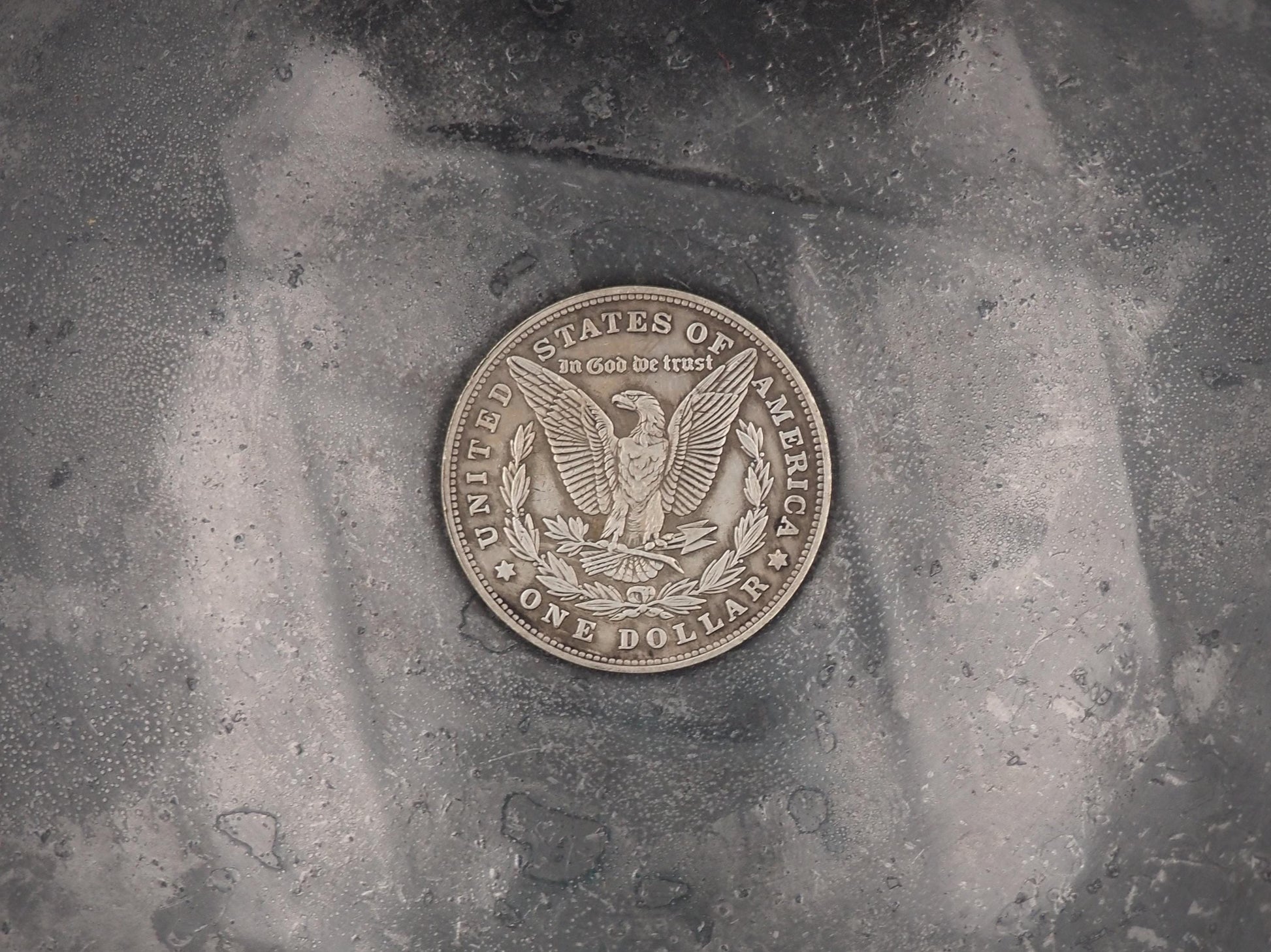 Hand Struck Morgan Dollar - Dead Hobo Wander - MementoMori/Skull .999 Silver Plated Replica Coin/Token/Medal