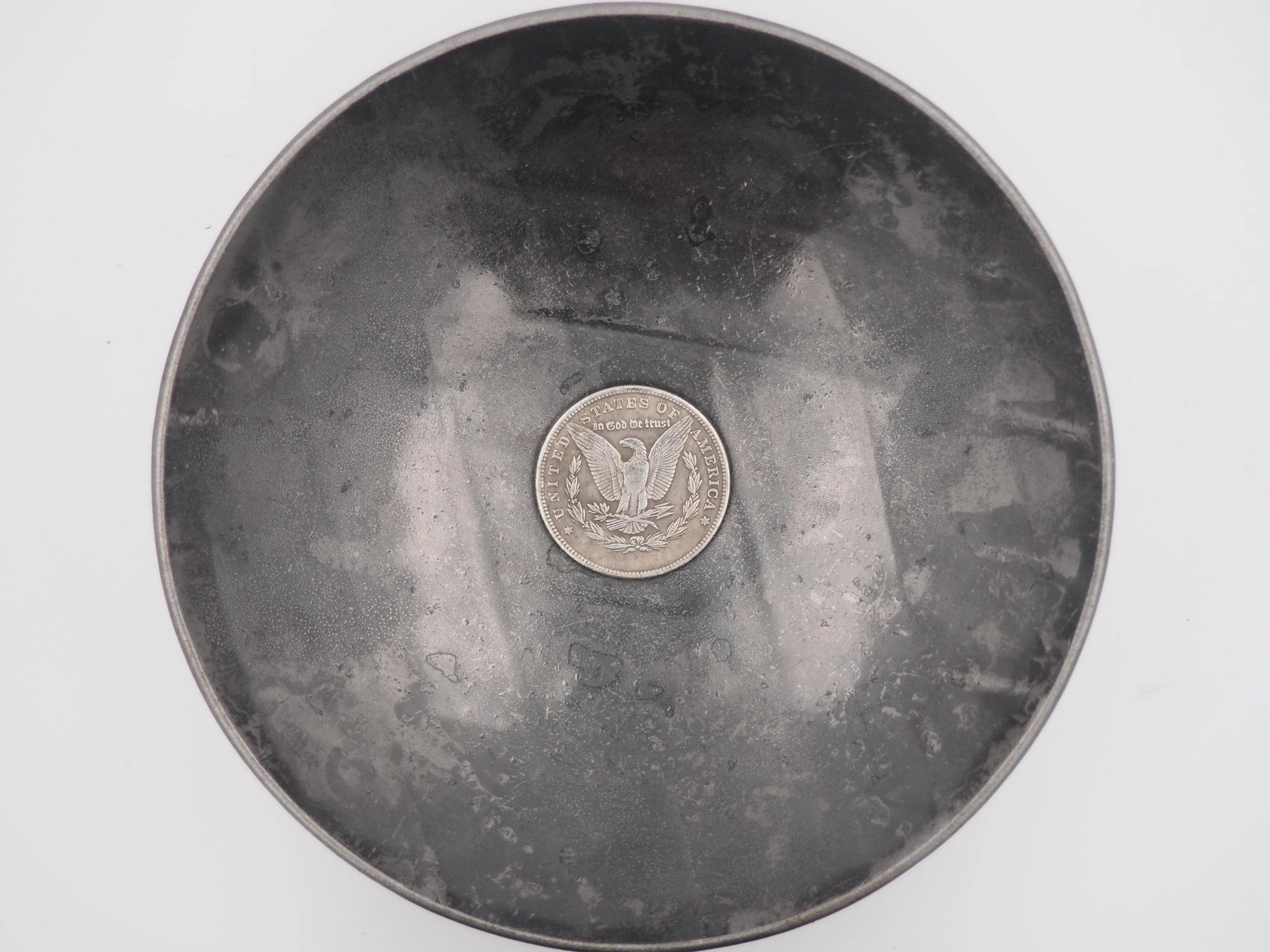 Hand Struck Morgan Dollar - Skulled Spider - MementoMori/Death .999 Silver Plated Replica Coin/Token/Medal