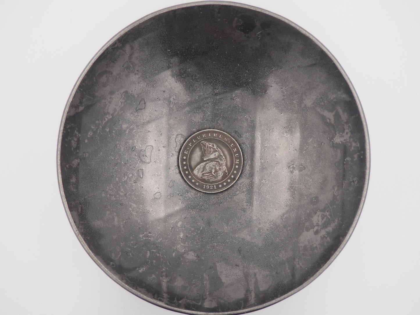 Hand Struck Velociraptors Dinosaur - U.S.A. Morgan Dollar .999 Plated Replica Coin/Token For A Cabinet Of Curiosities