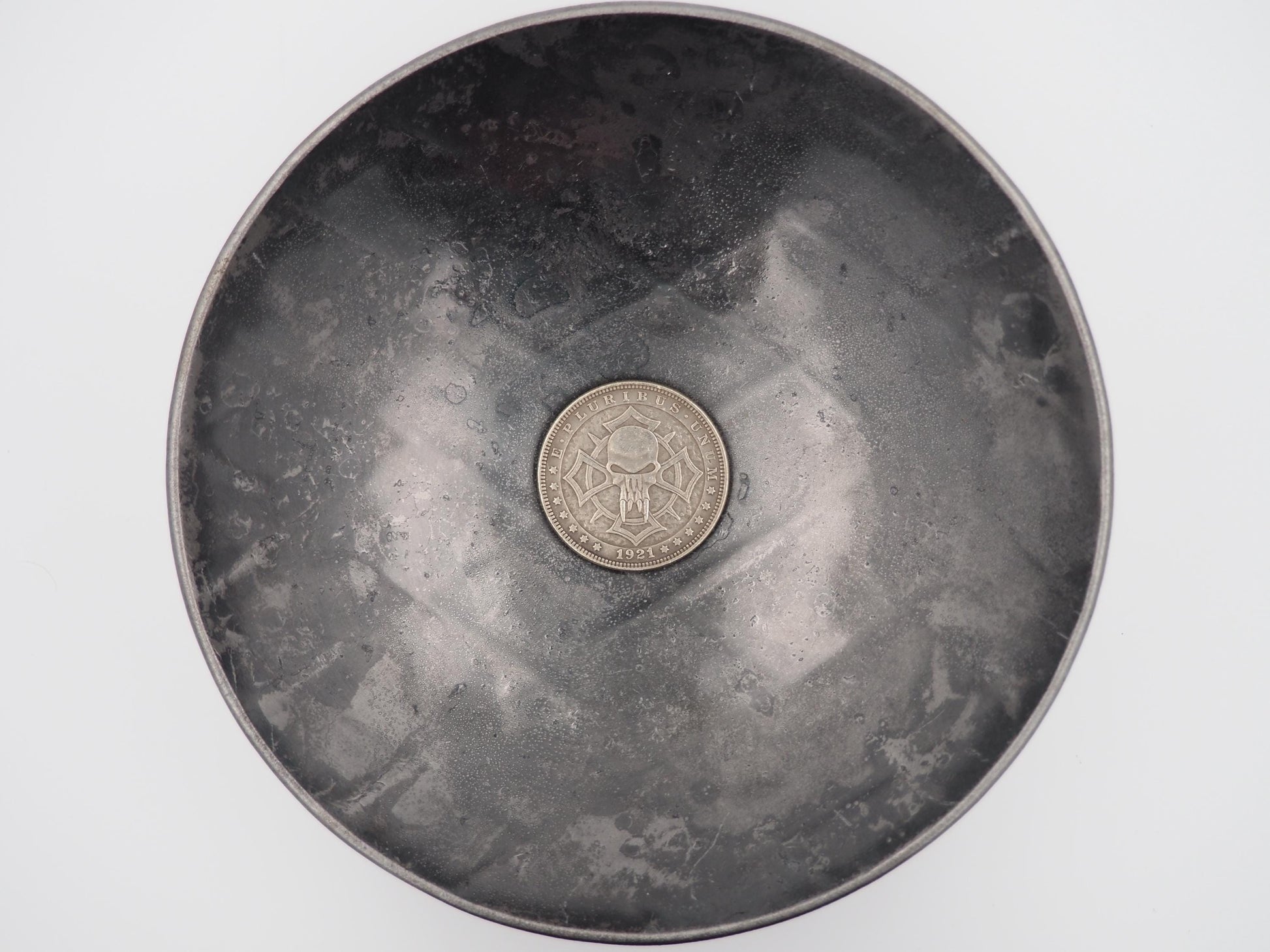 Hand Struck Morgan Silver Dollar - Vampire Skull Sigil - Spirit/Apocalypse/Rapture/D&D, RPG, MTG Gaming Coin/Token/Medal