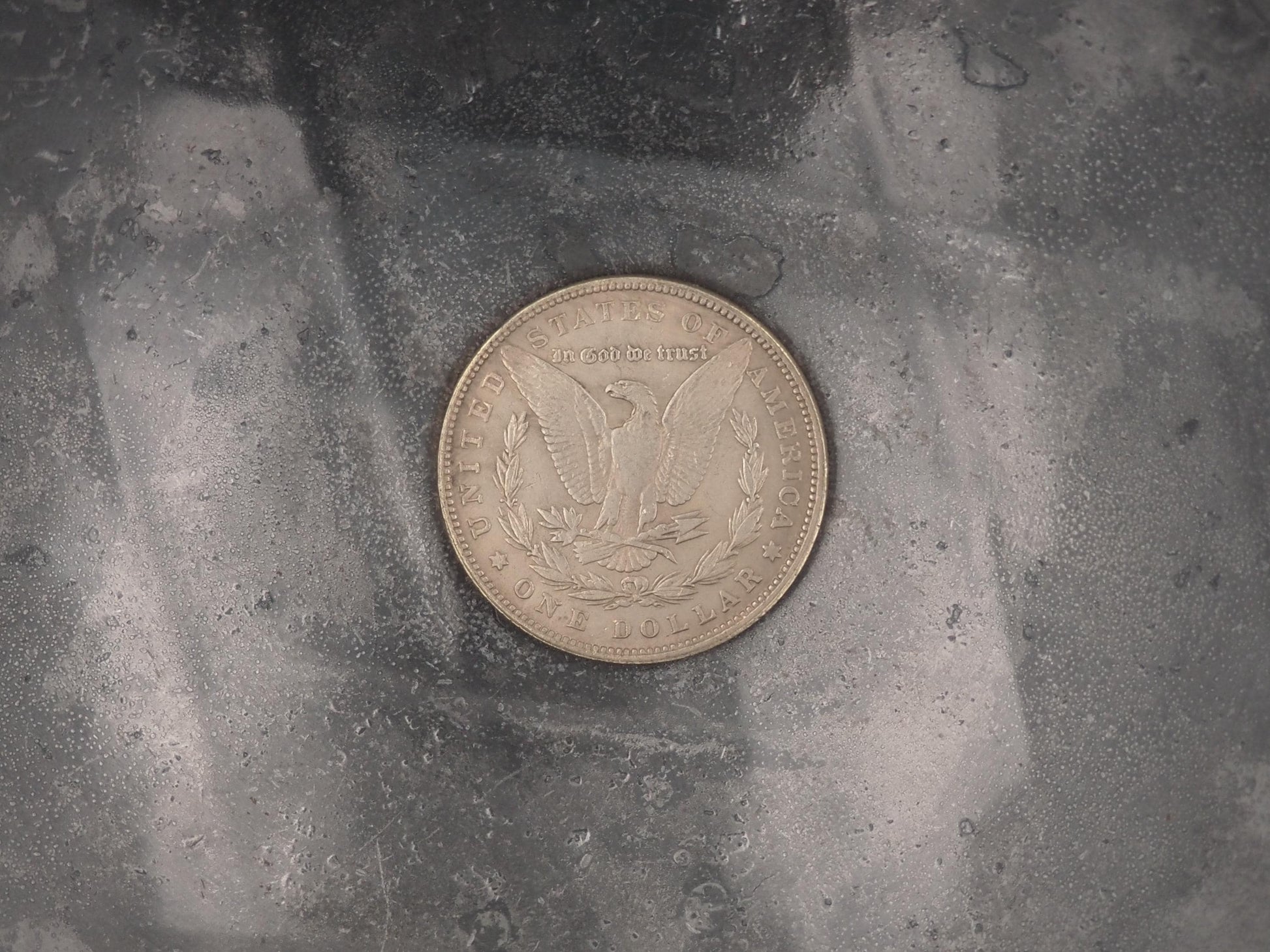 Hand Struck Sea Serpent Monster Sinking Viking Long Boats To Valhalla - U.S.A. Morgan Dollar Coin/Token For A Cabinet Of Curiosities