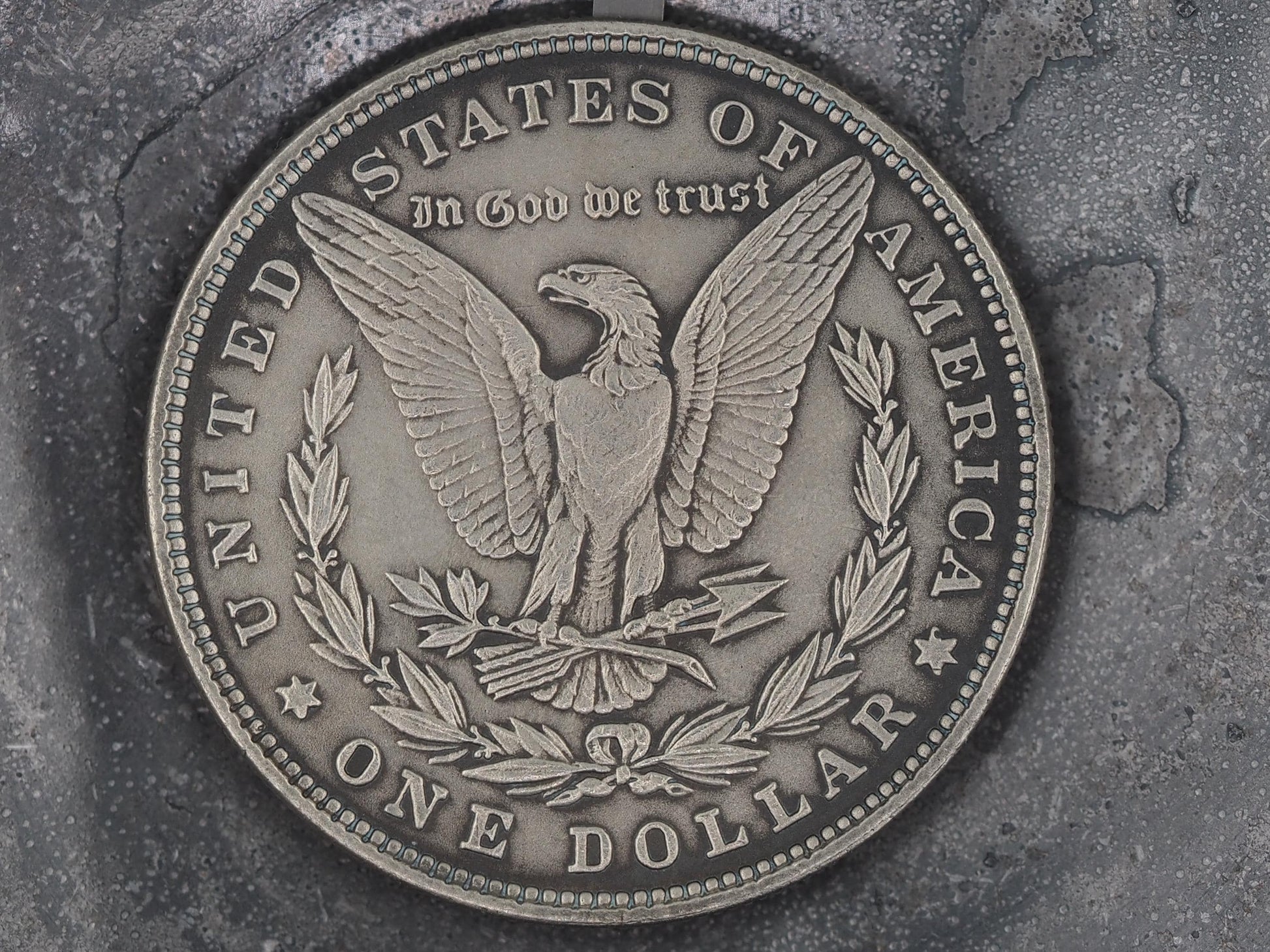 Unique Mechanical Morgan Dollar Pandora's Box / Greek Myth .999 Silver Plated Replica Coin With Mechanism Movement