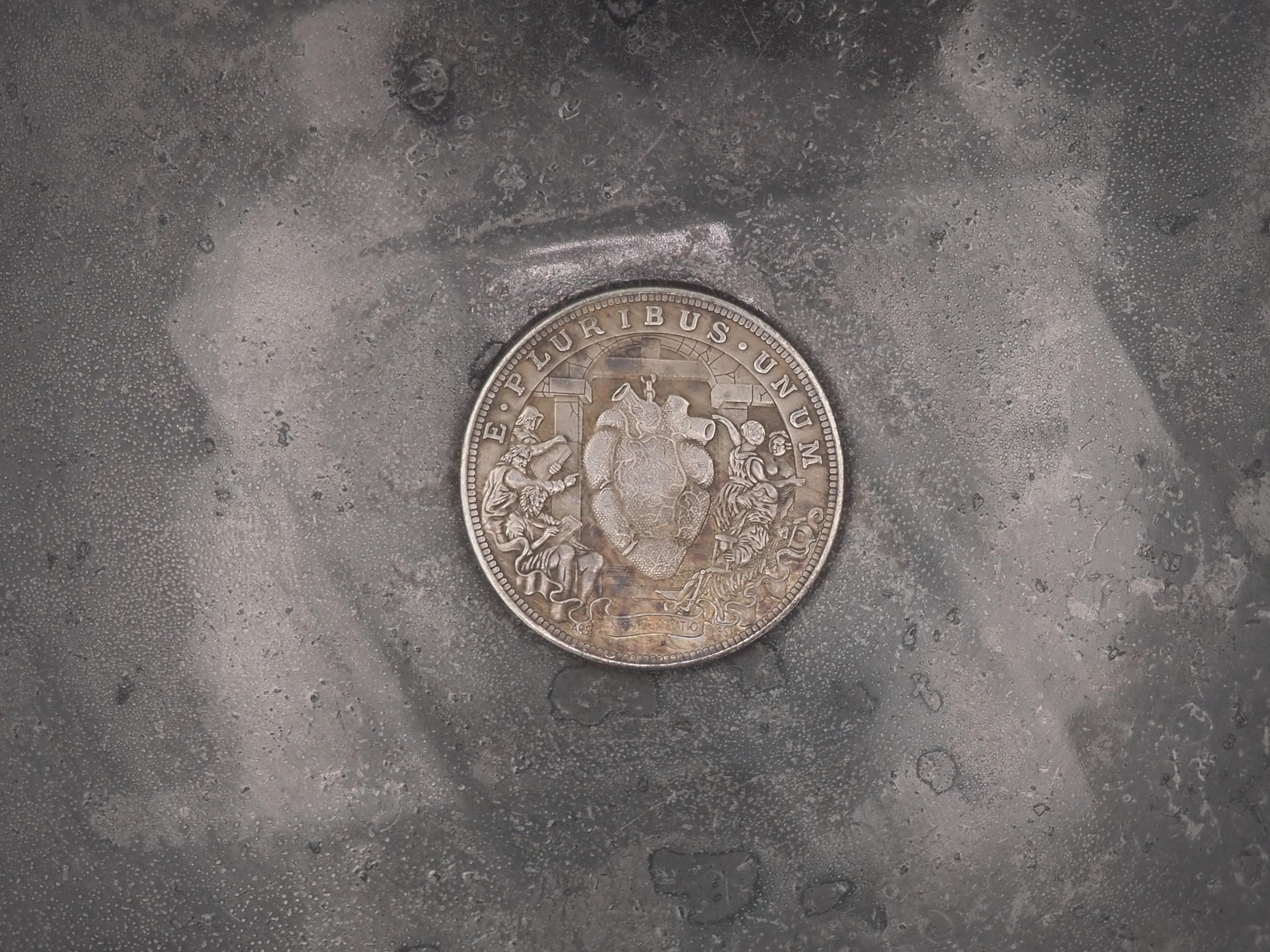 Hand Struck Morgan Silver Dollar - The Heart Of The Senate - Roman/Empire/Greek/Politics/Diplomacy - Coin/Token