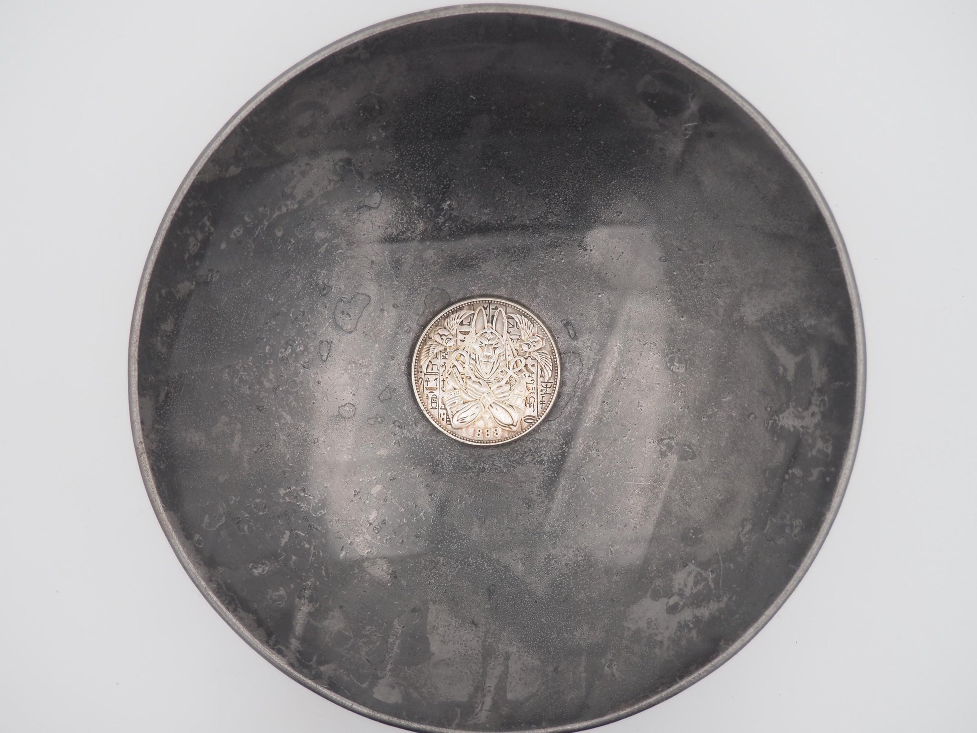 Hand Struck Anubis Holding An Ankh - Symbol Of Life/Power Over Life & Death - U.S.A. Morgan Dollar .999 Plated Replica Coin/Token