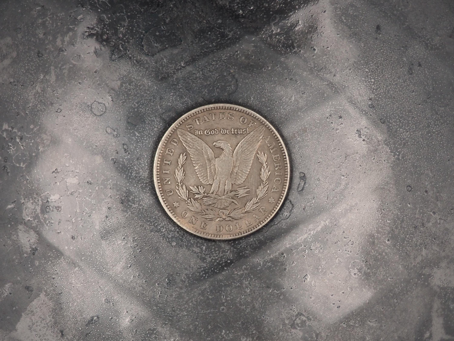 Hand Struck Skeleton Vagabond Rocker Skull Busker - U.S.A. Morgan Dollar .999 Plated Replica Coin/Token For A Cabinet Of Curiosities