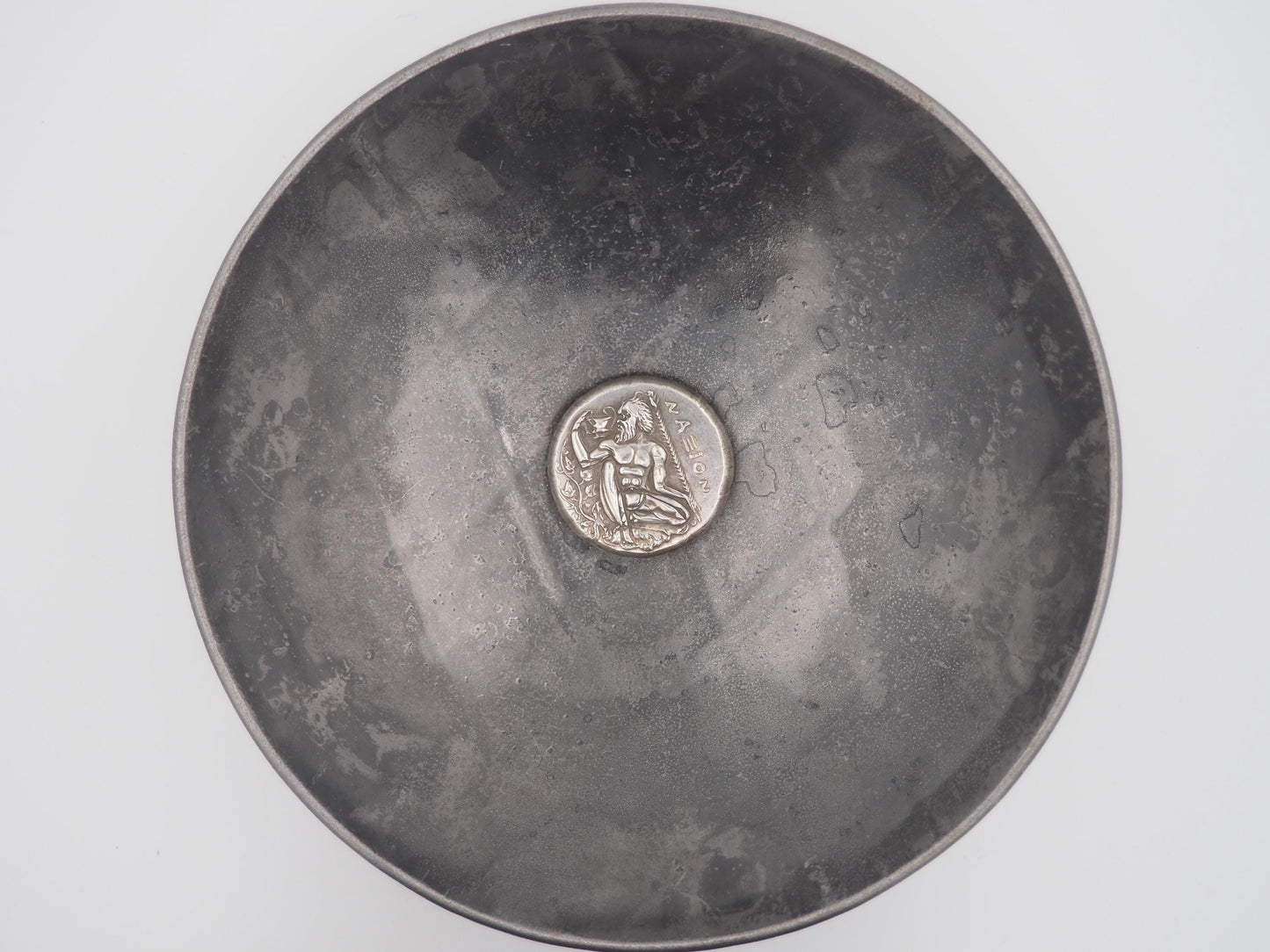 Replica of Hevy Ancient Greek Coin Naxos, Sicily Tetradrachm Cira 430-420 B.C. - In Plating - Great Collectable Or For RPG Gaming Counter