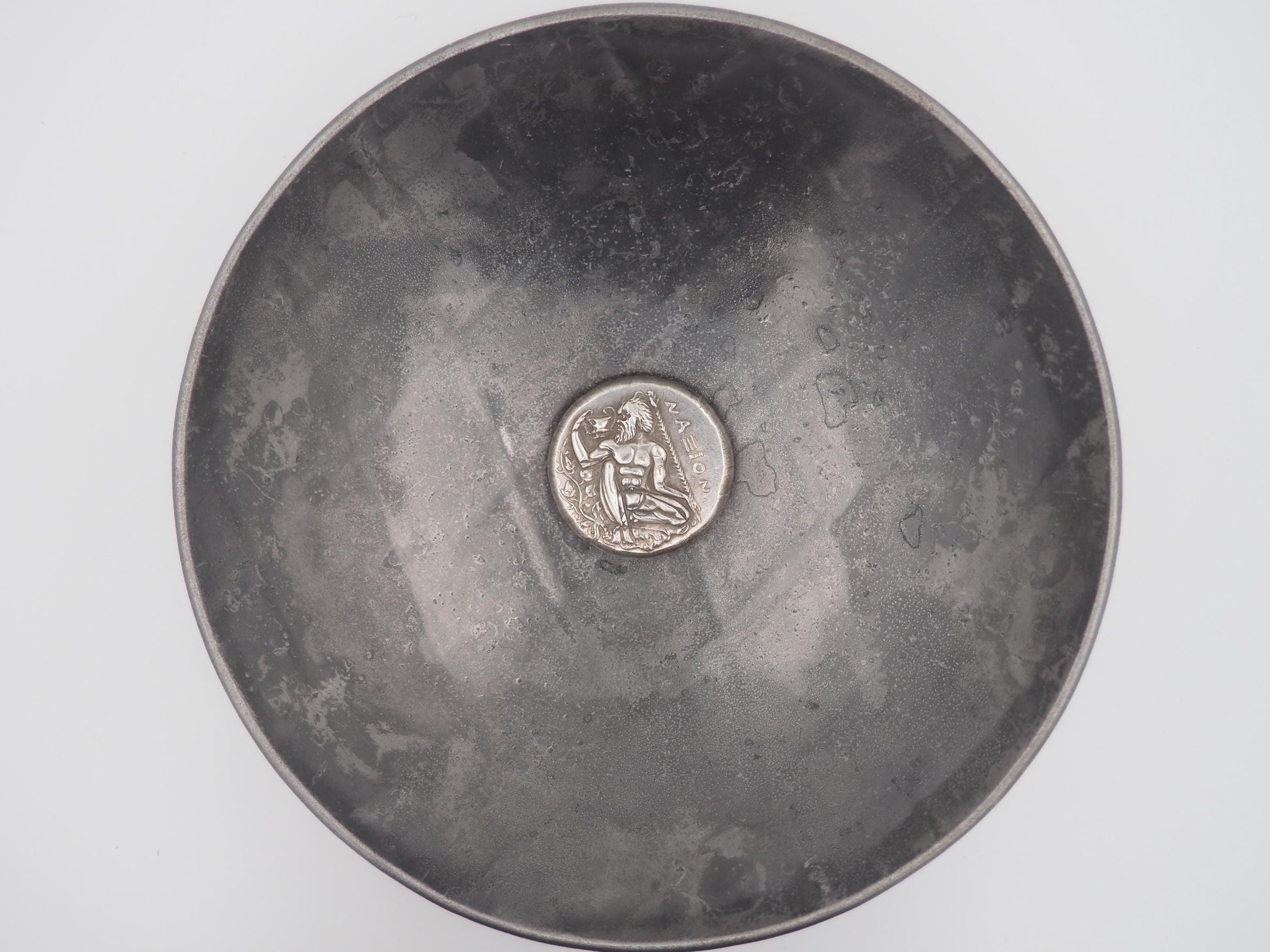 Replica of Hevy Ancient Greek Coin Naxos, Sicily Tetradrachm Cira 430-420 B.C. - In Plating - Great Collectable Or For RPG Gaming Counter