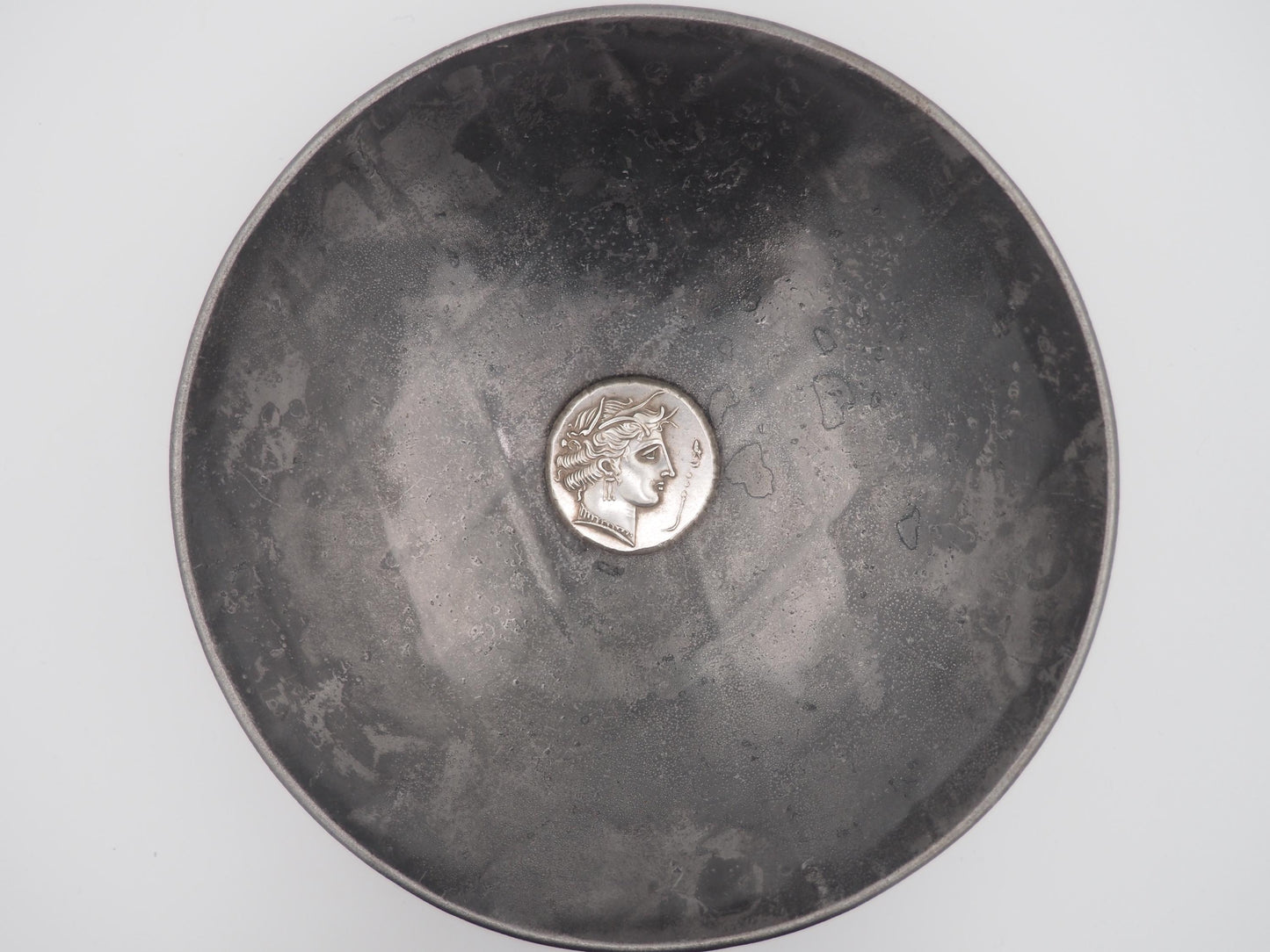 Replica of Hevy Ancient Greek Coin Sicily, Siculo-Punic Tetradrachm Circa 350-315 B.C. - Head Of Arethusa - In Plating - Great Collectable