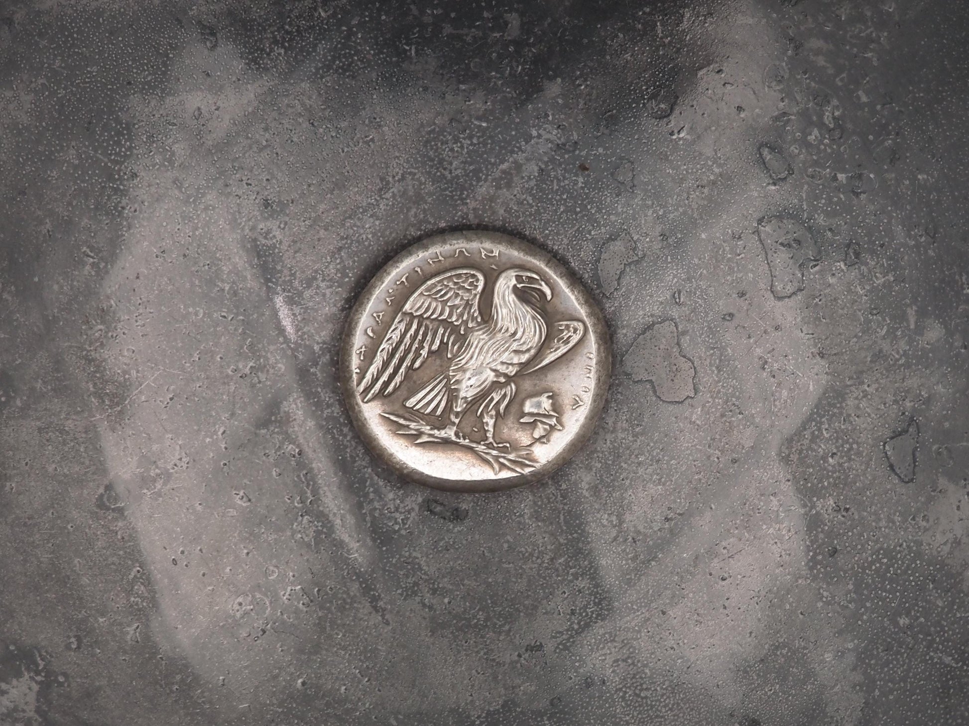 Replica of Hevy Ancient Greek Coin CRETE Lyttos 3rd century B.C. - Laureate Head Of Zeus - In Plating - Great Collectable