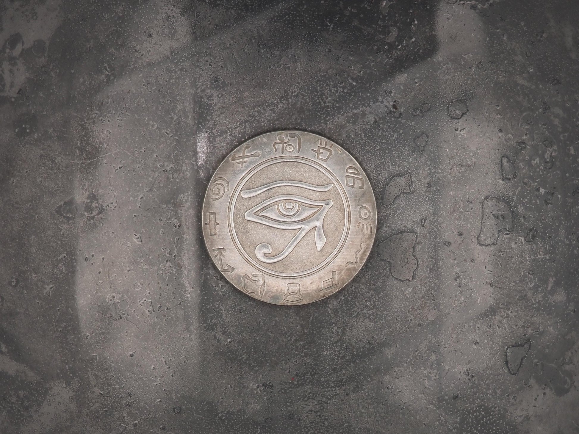 Hand Struck Morgan The Eye of Horus - Symbol Of Protective Magical Power Replica Coin