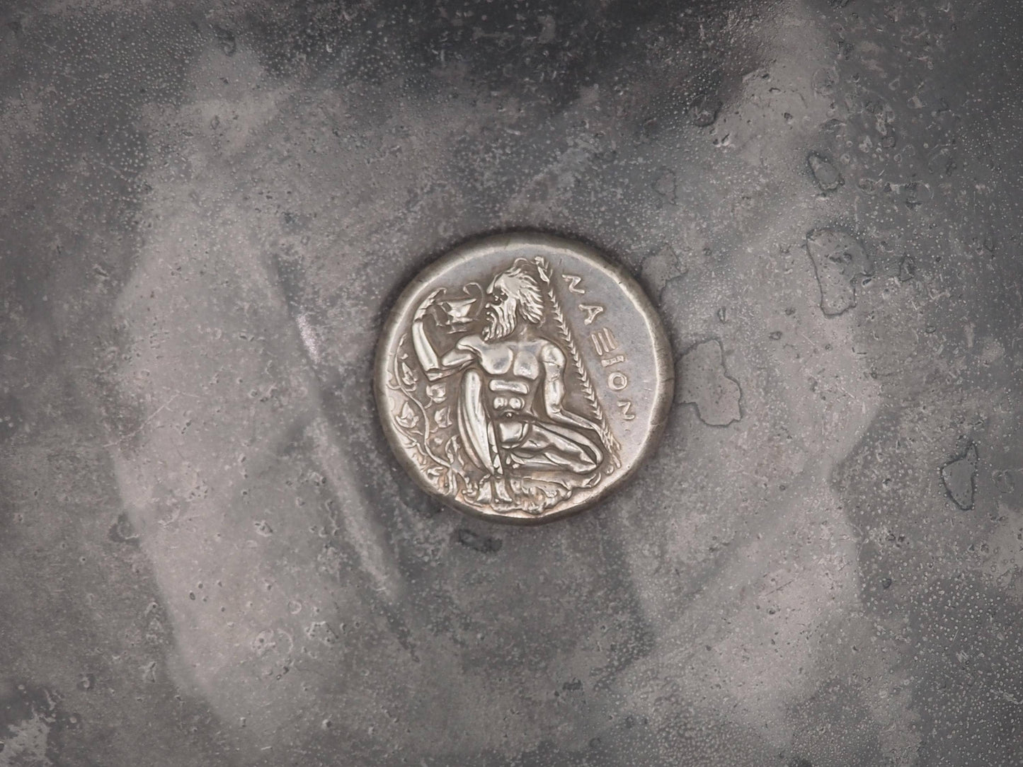 Replica of Hevy Ancient Greek Coin Naxos, Sicily Tetradrachm Cira 430-420 B.C. - In Plating - Great Collectable Or For RPG Gaming Counter