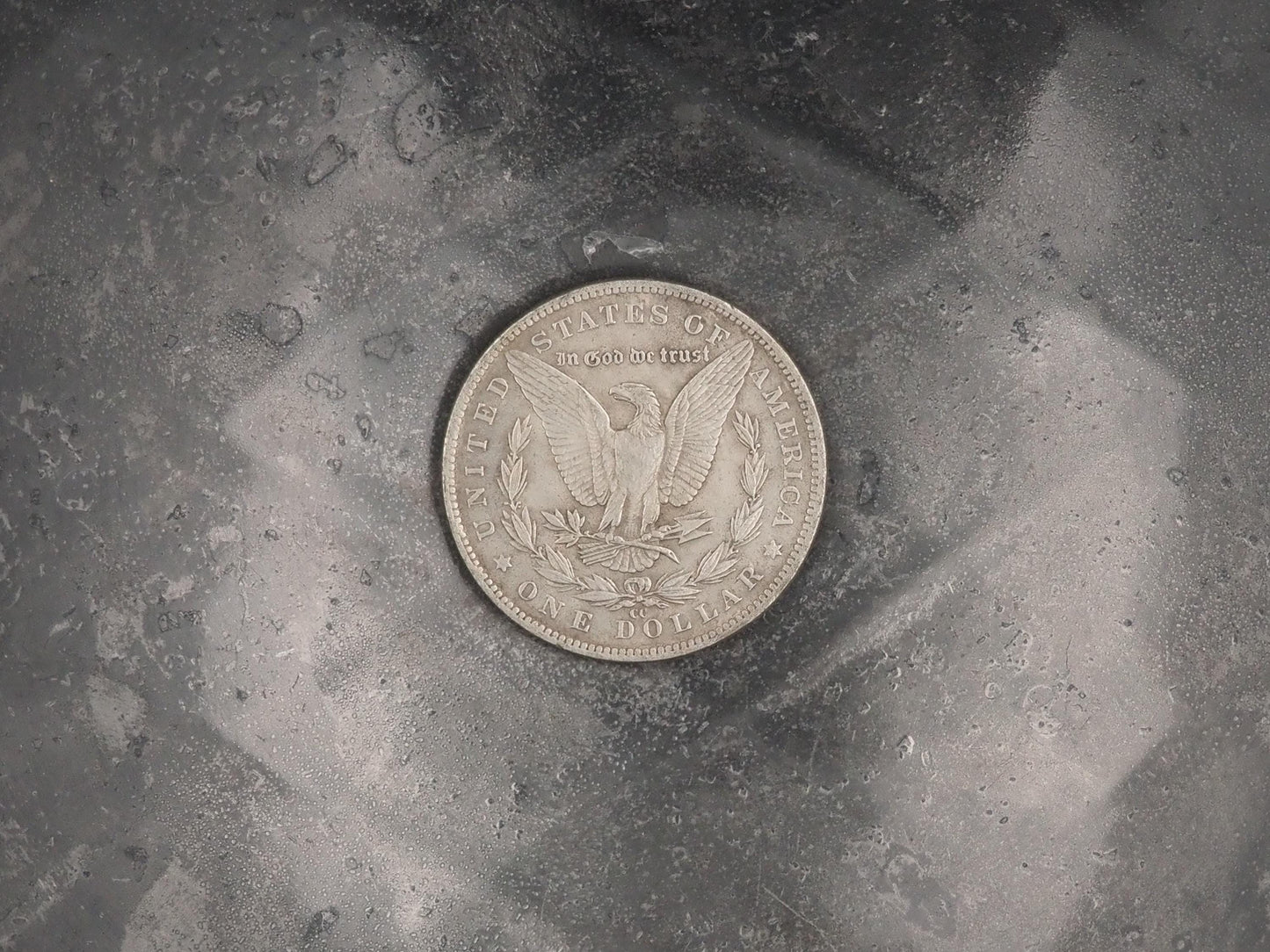 Hand Struck Morgan Dollar - Pirate Skull, Map & Spyglass Sigil -Skull/Memento Mori Replica Coin/Token/Medal