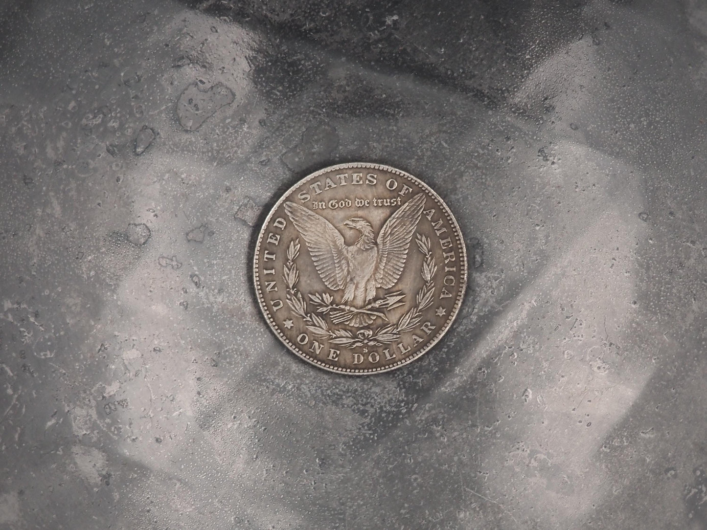 Hand Struck Morgan Dollar - Pirate Skull & Bottle Of Merry Rum Sigil -Skull/Memento Mori Replica Coin/Token/Medal