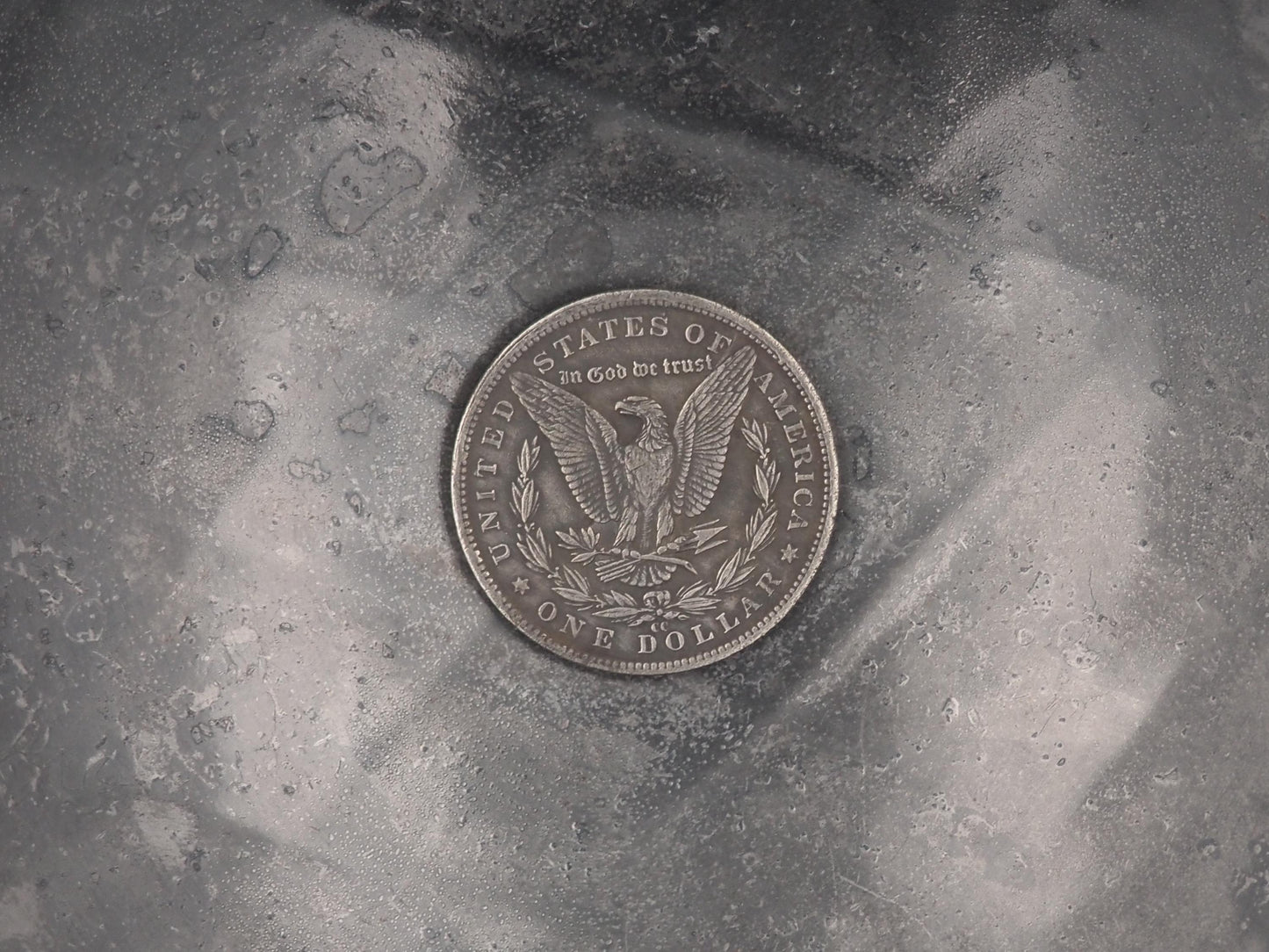 Hand Struck Morgan Dollar - Pirate Skull Plunder Sigil - Loot/Memento Mori Replica Coin/Token/Medal