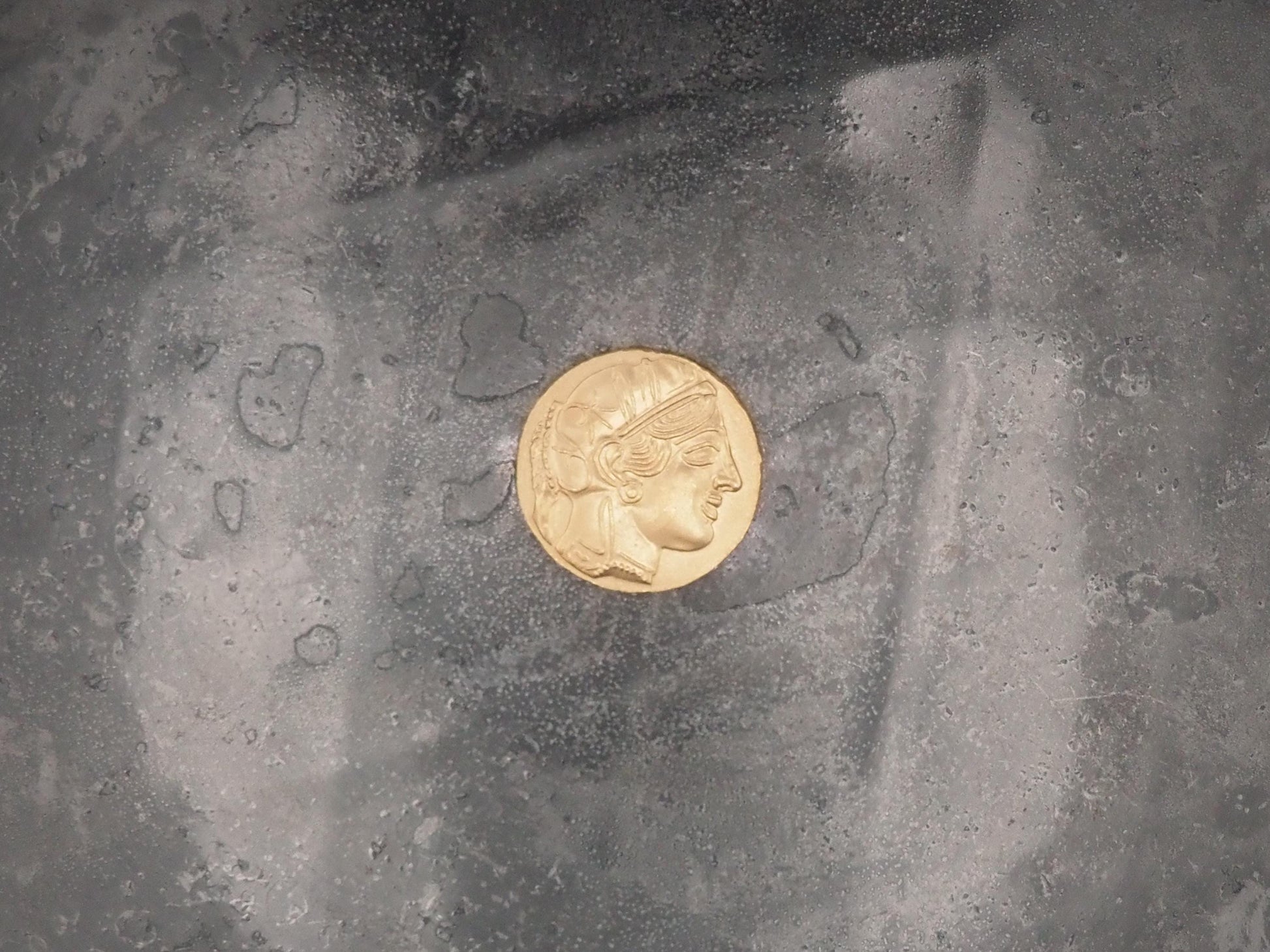 Hand Struck (Gold) Athenian Owl Tetradrachm Ancient Greek Replica Coin