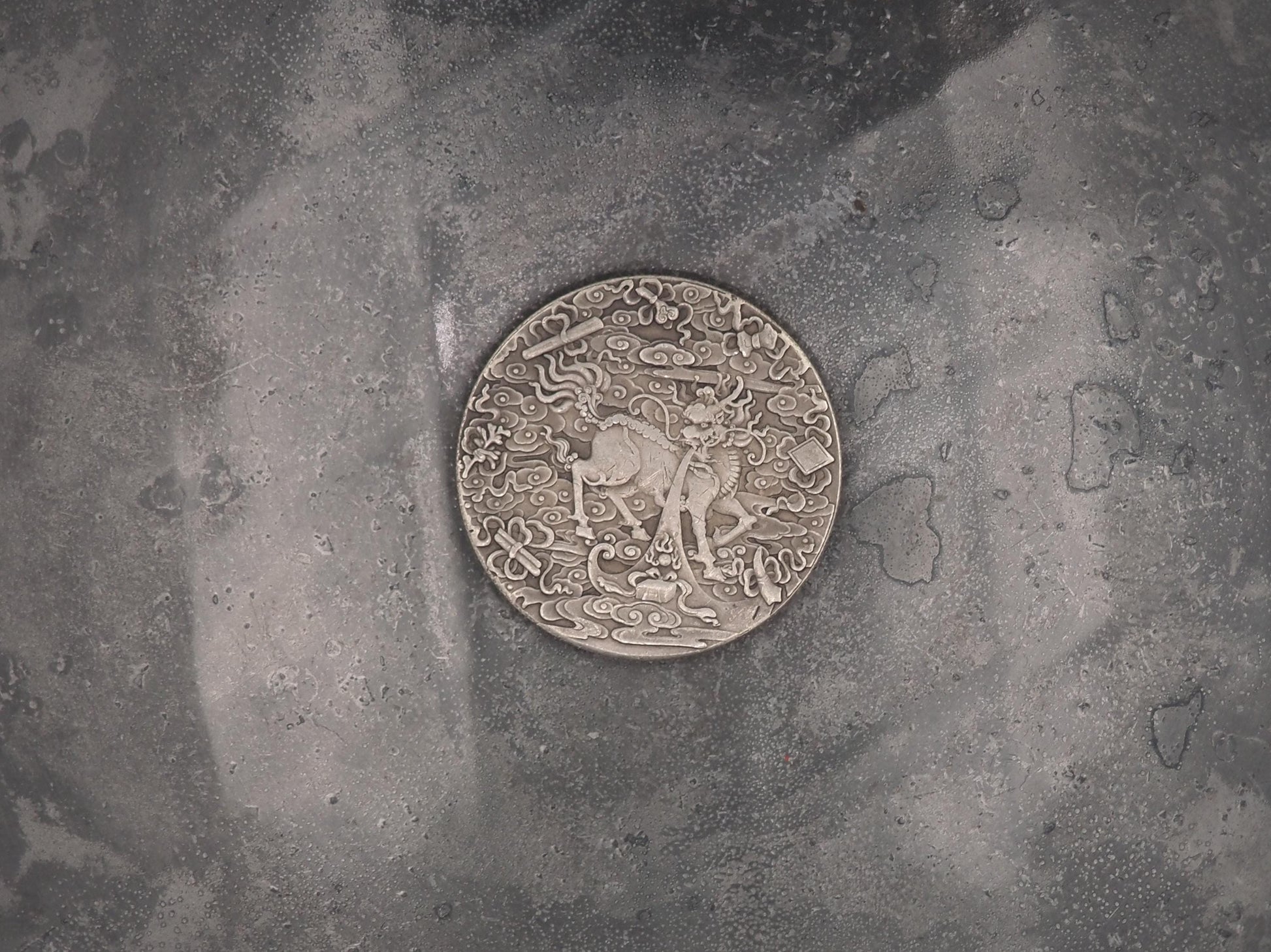 Hand Struck Morgan Chinese Spirit Guardian Lions - Foo Dogs/Guardian/ protection symbols of feng shui Replica Coin