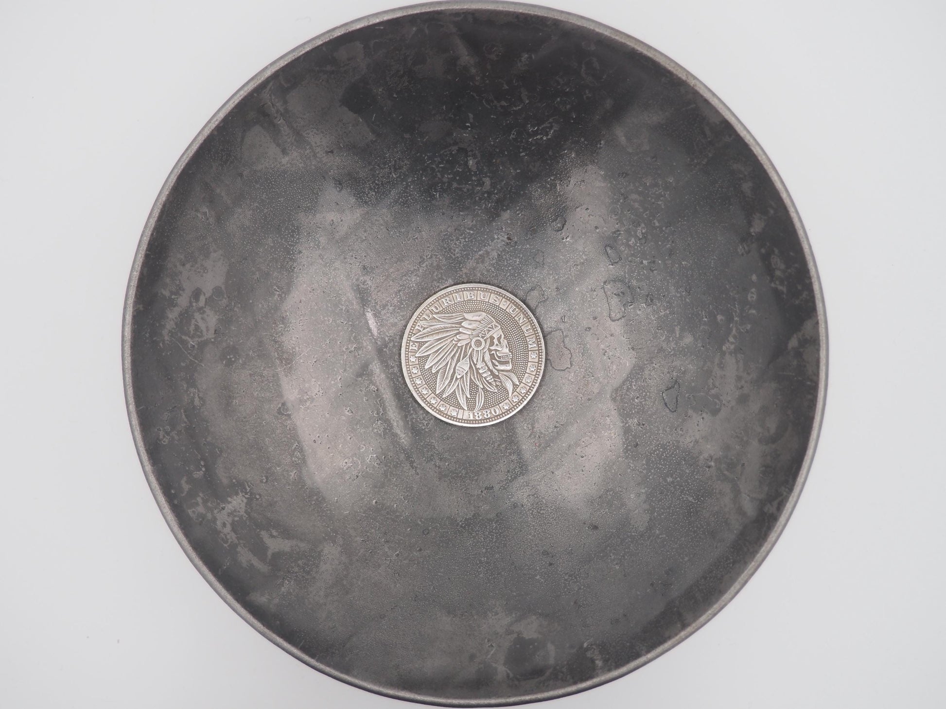 Hand Struck Morgan Silver Dollar Carved/Hobo/Skull/High-Detailed/Western/Warrior .999 Silver Plated Replica Coin/Token/Medal